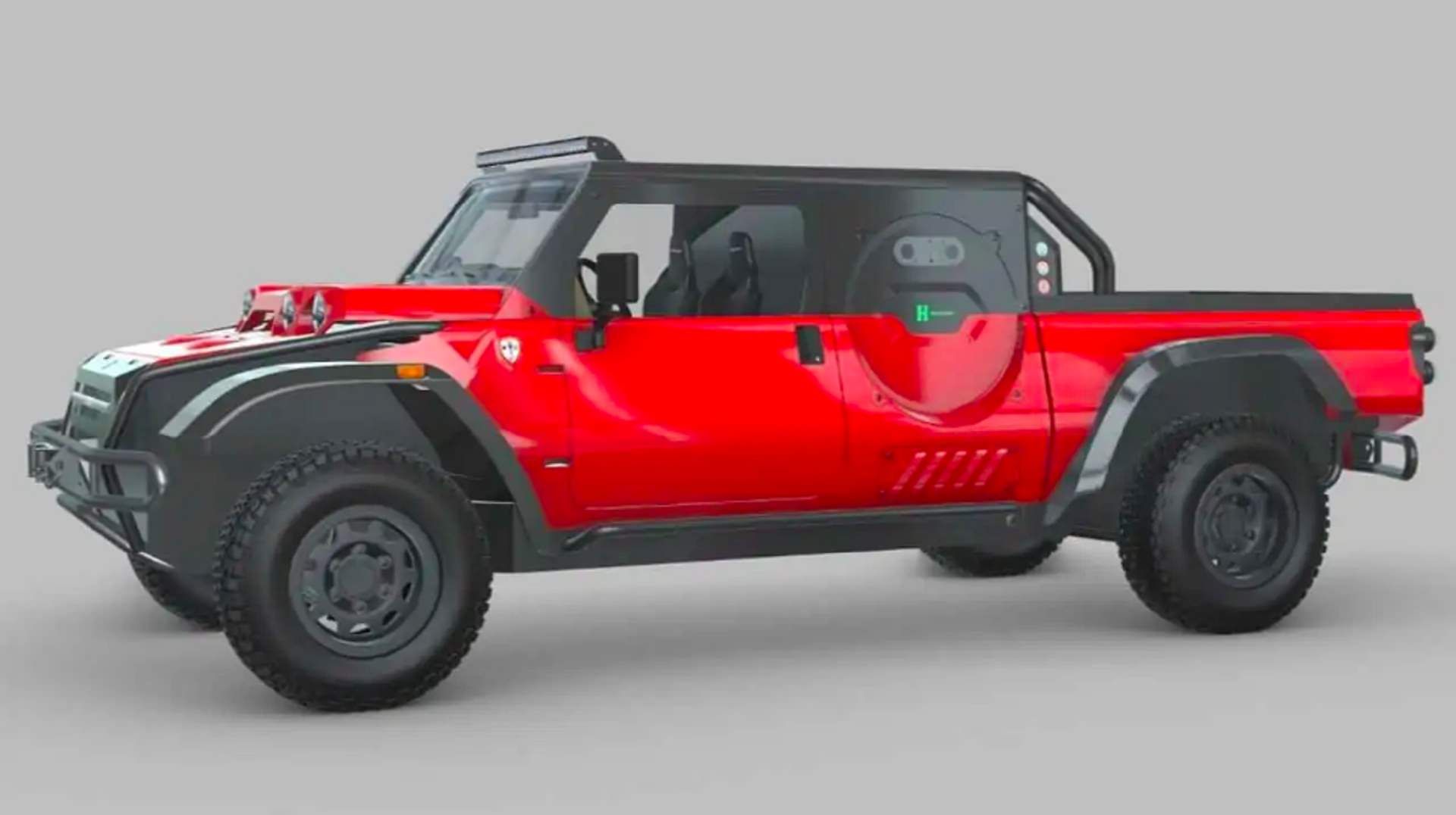 نمای جانبی وانت پیل سوختی اسکودریا کامرون گلیکن هاوس / Scuderia Cameron Glickenhaus