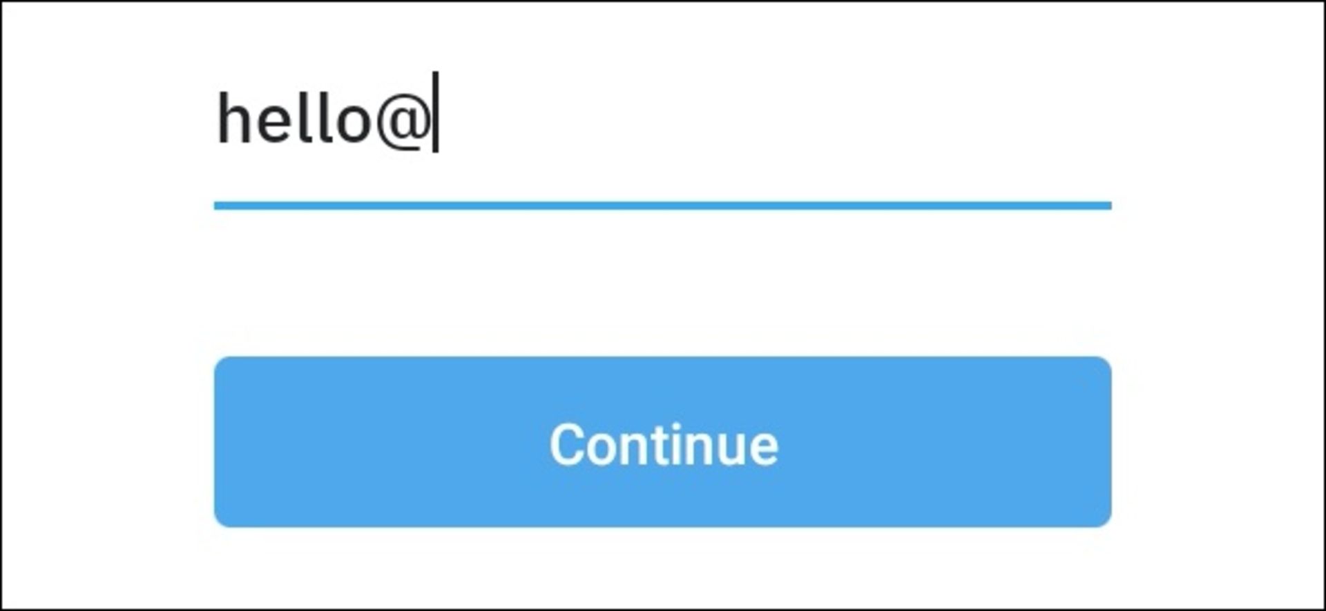 بخش ورود ایمیل تگرام برای تایید دومرحله‌ای