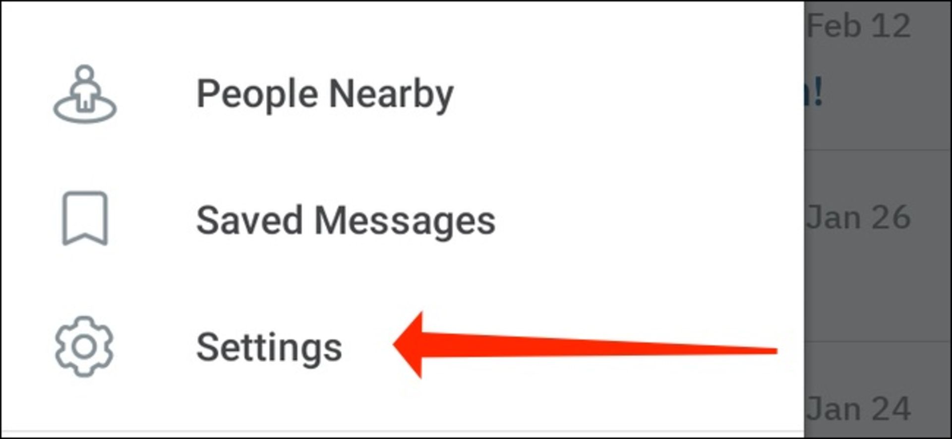 بخش تنظیمات تلگرام
