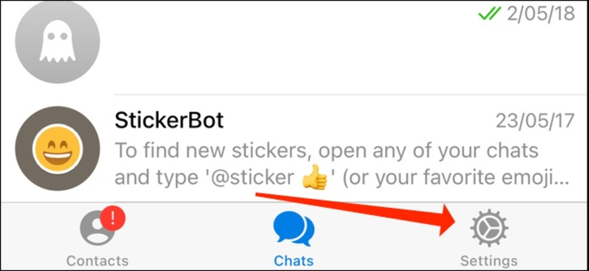 تنظیمات تلگرام آیفون
