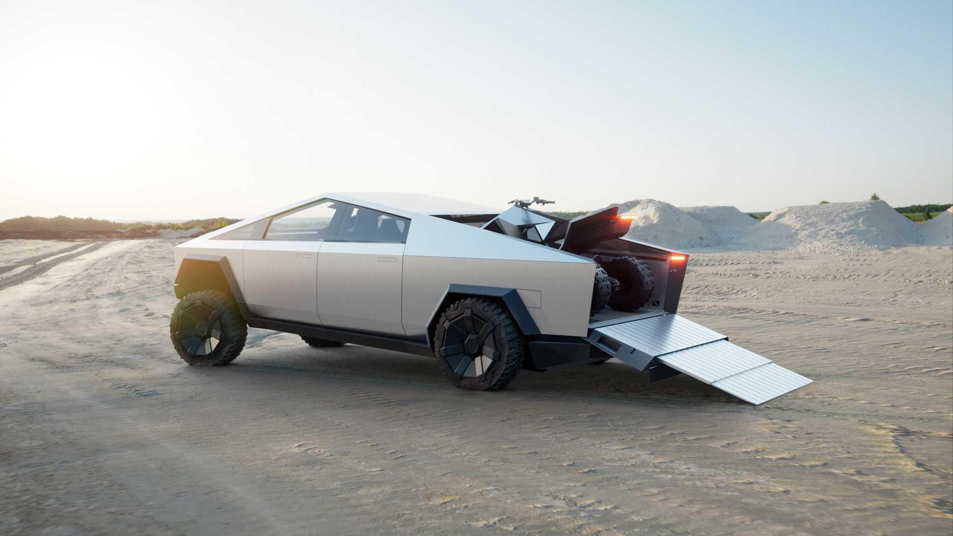 کفی عقب تسلا سایبرتراک / Tesla Cybertruck
