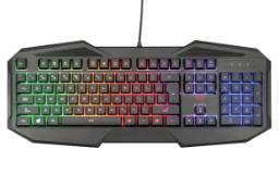 نمای روبرو کیبورد تراست Trust GXT 830-RW Avonn