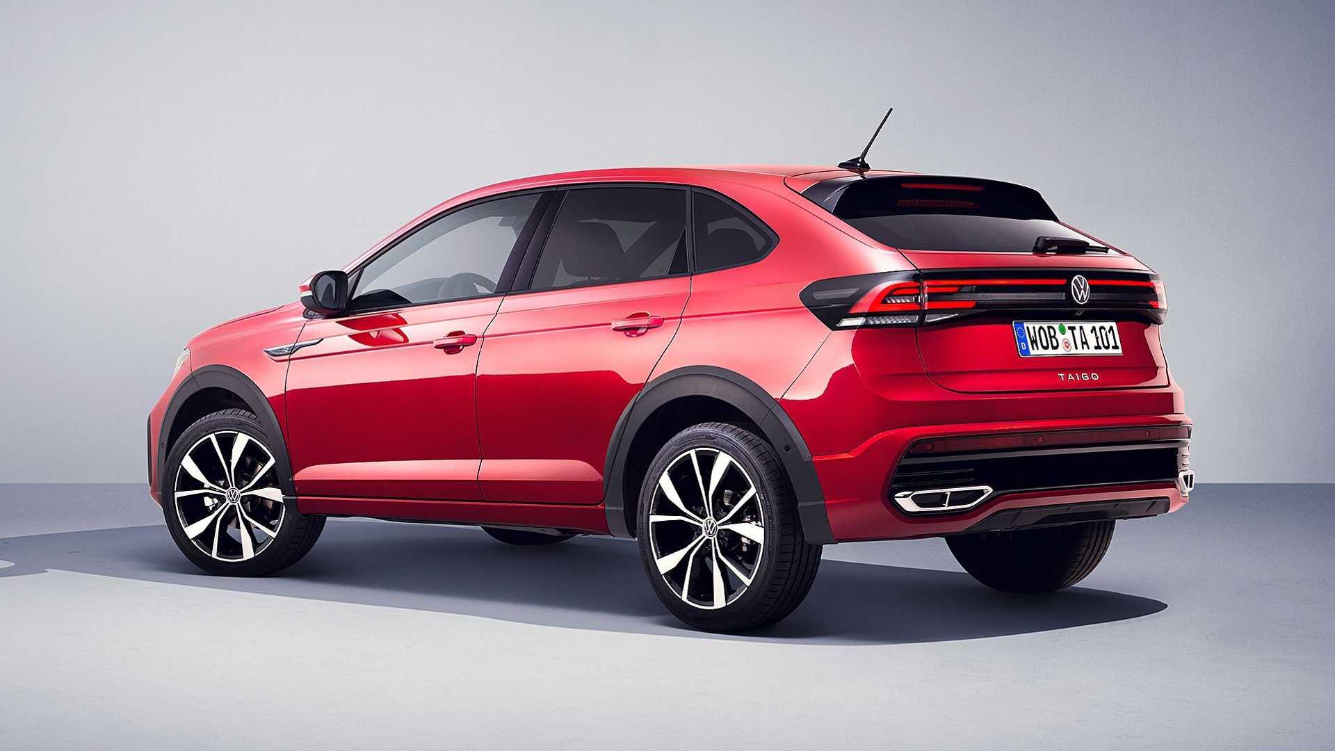 نمای سه چهارم عقب 2022 Volkswagen Taigo Crossover / کراس اور فولکس واگن تایگو 