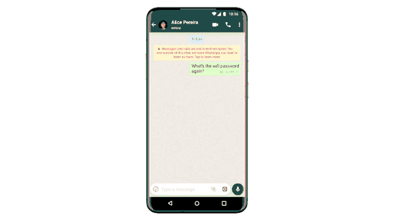 قابلیت یک بار مشاهده واتساپ