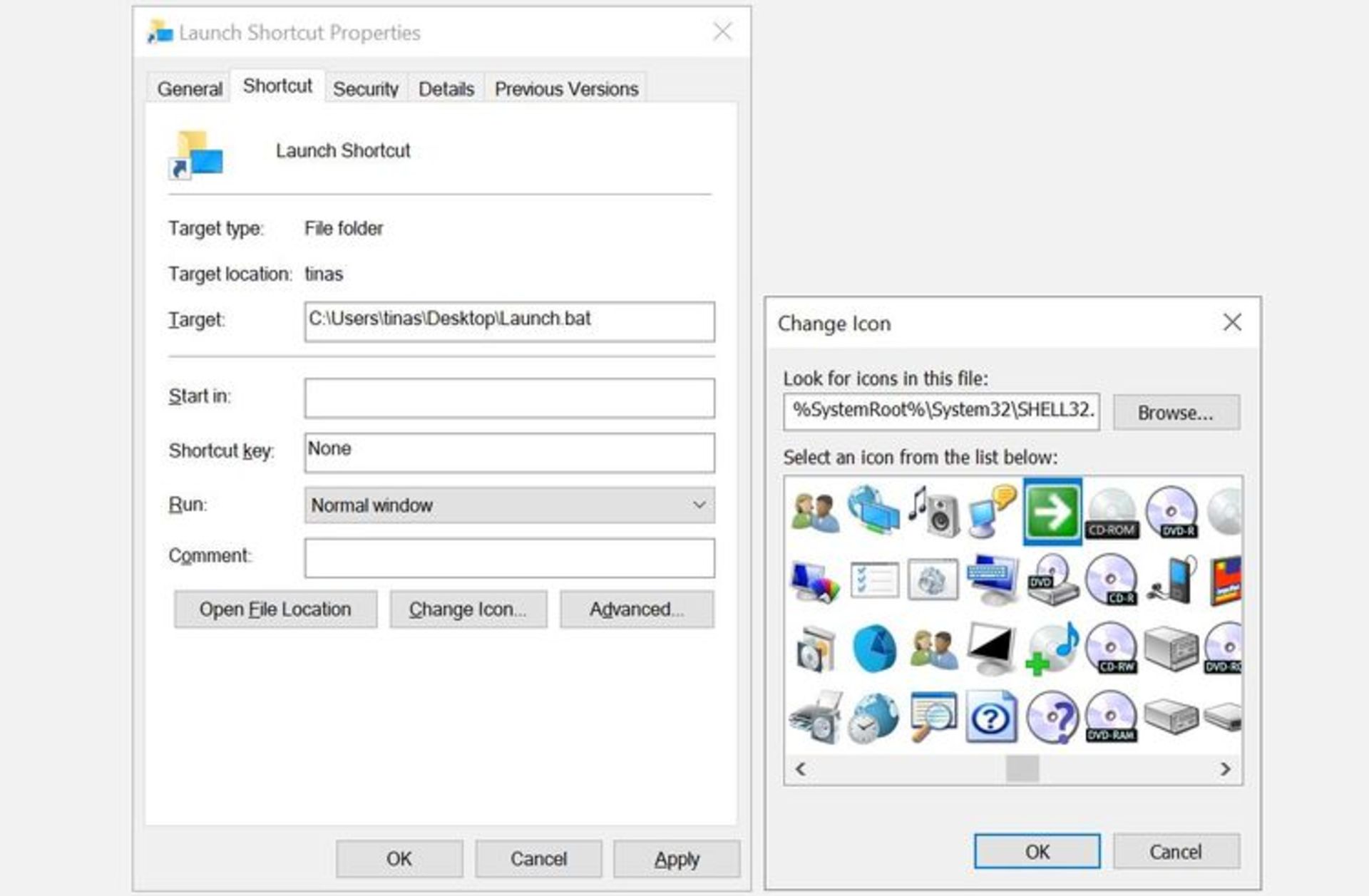 اجرای چند برنامه از طریق یک شورتکات