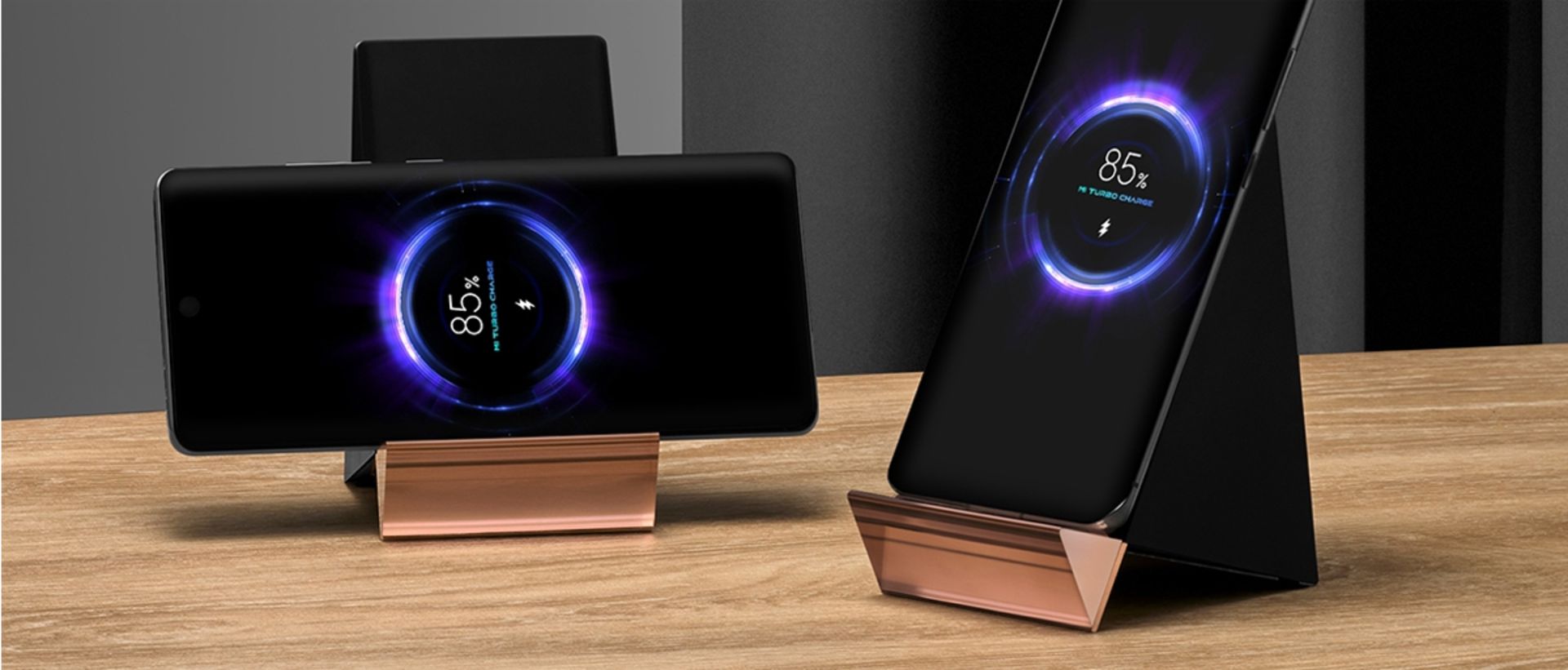 حالت افقی و عمودی پایه شارژ 100 وات شیائومی تصویر 