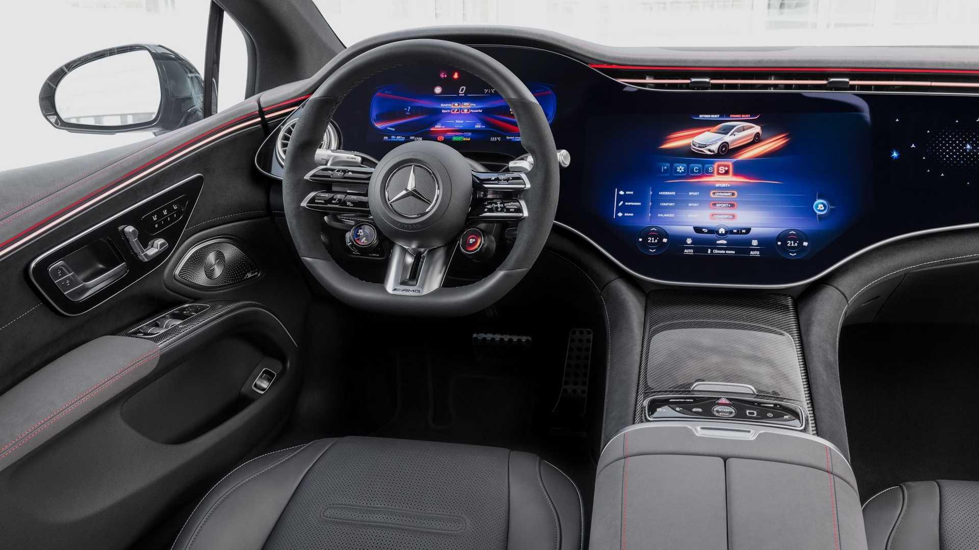 Mercedes AMG EQS 53 نمای داخلی مرسدس آام جی برقی