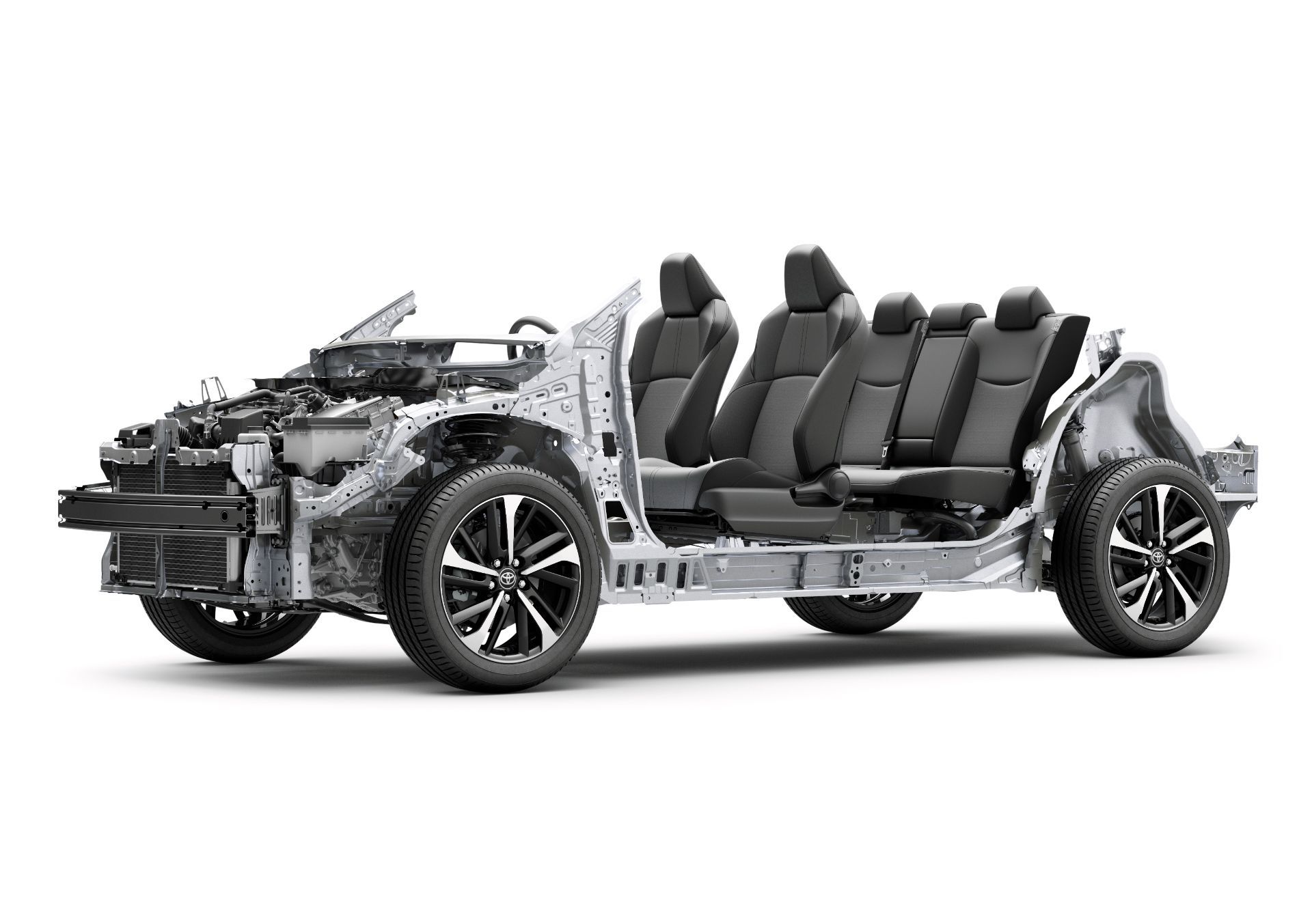 TOYOTA corolla crossنمای شاسی تویوتا کرولا کراس هیبرید