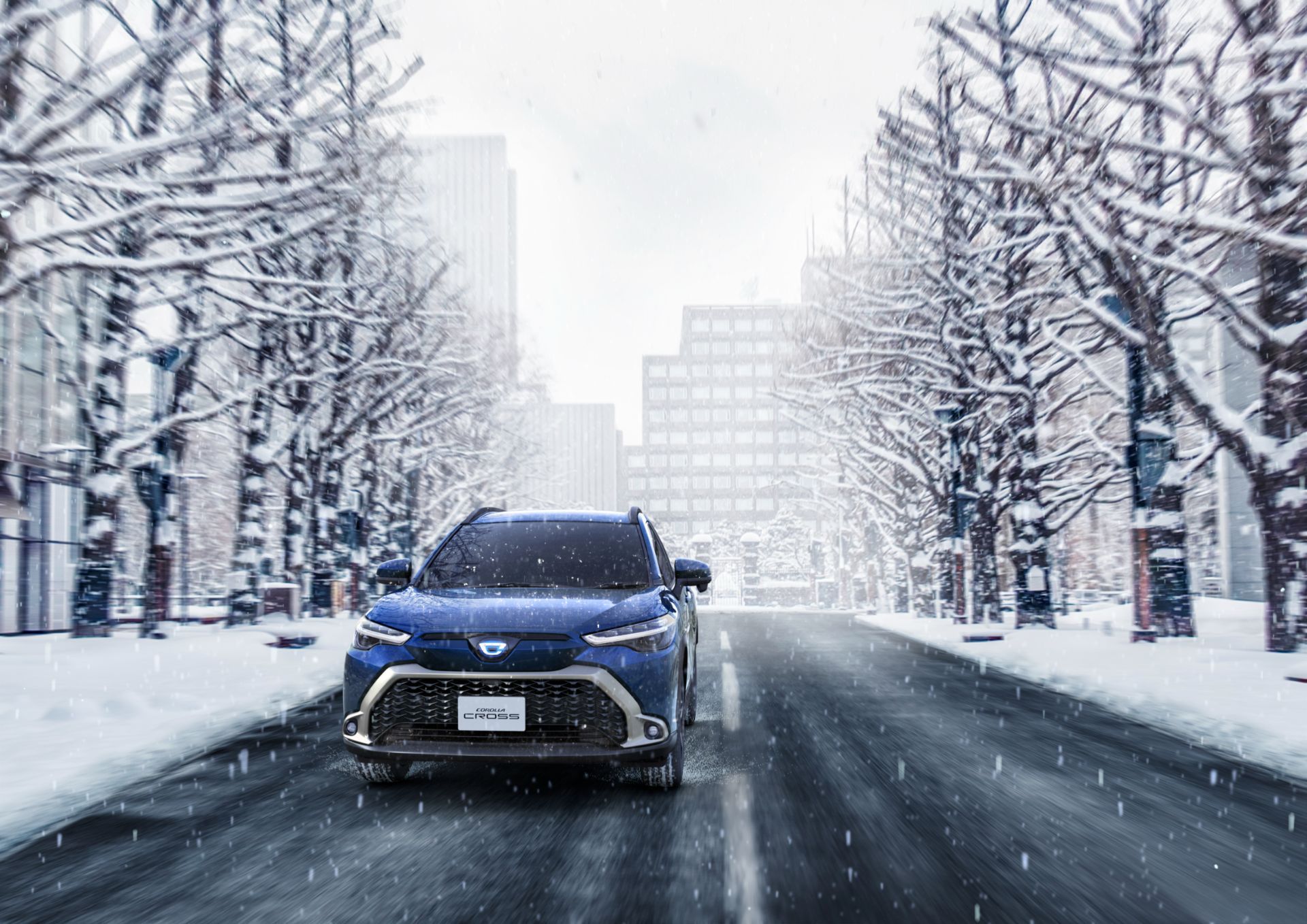 TOYOTA corolla cross نمای روبرو تویوتا کرولا کراس هیبرید