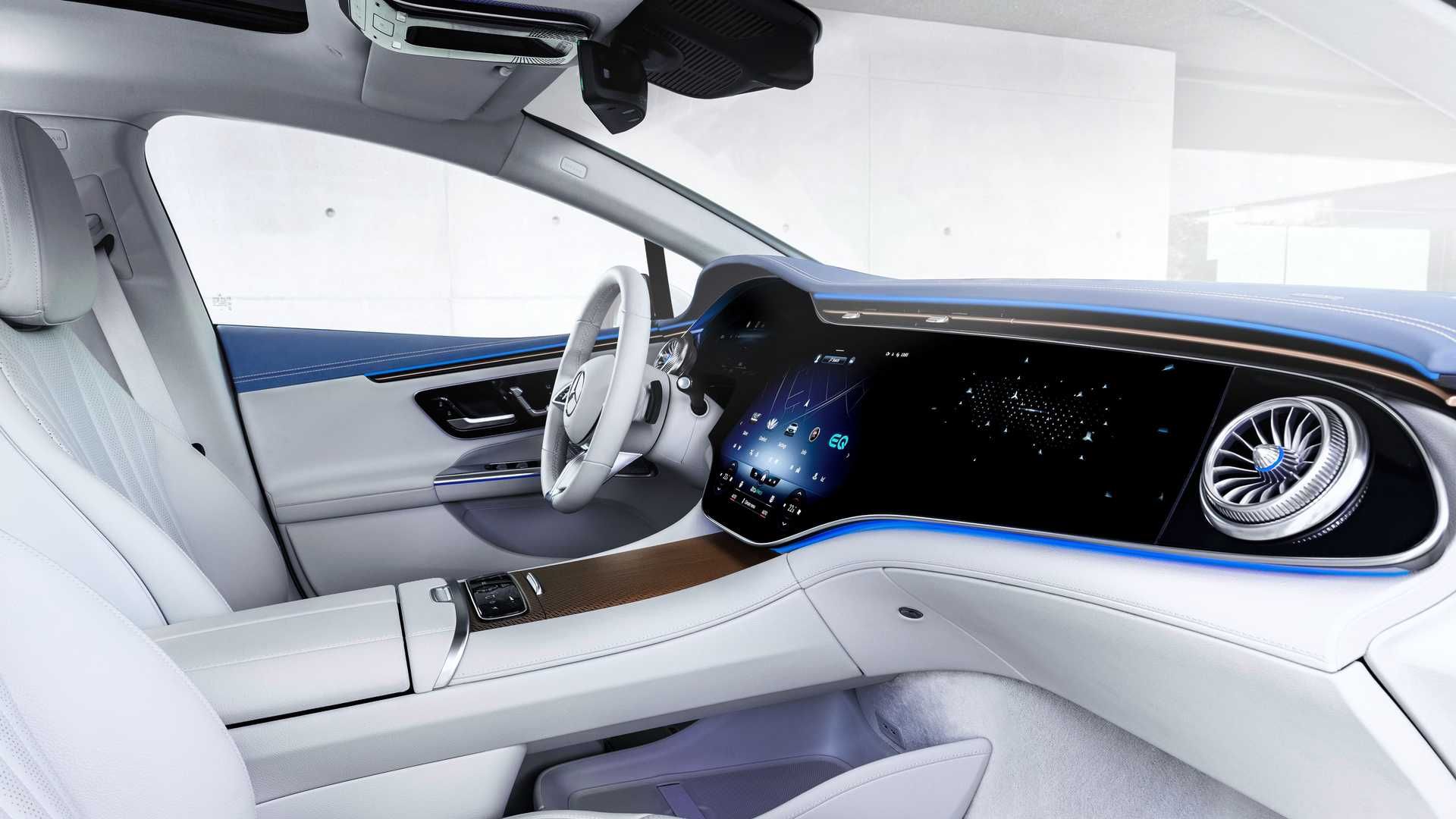 Mercedes Benz EQE  نمای داشبورد مرسدس برقی کلاس E