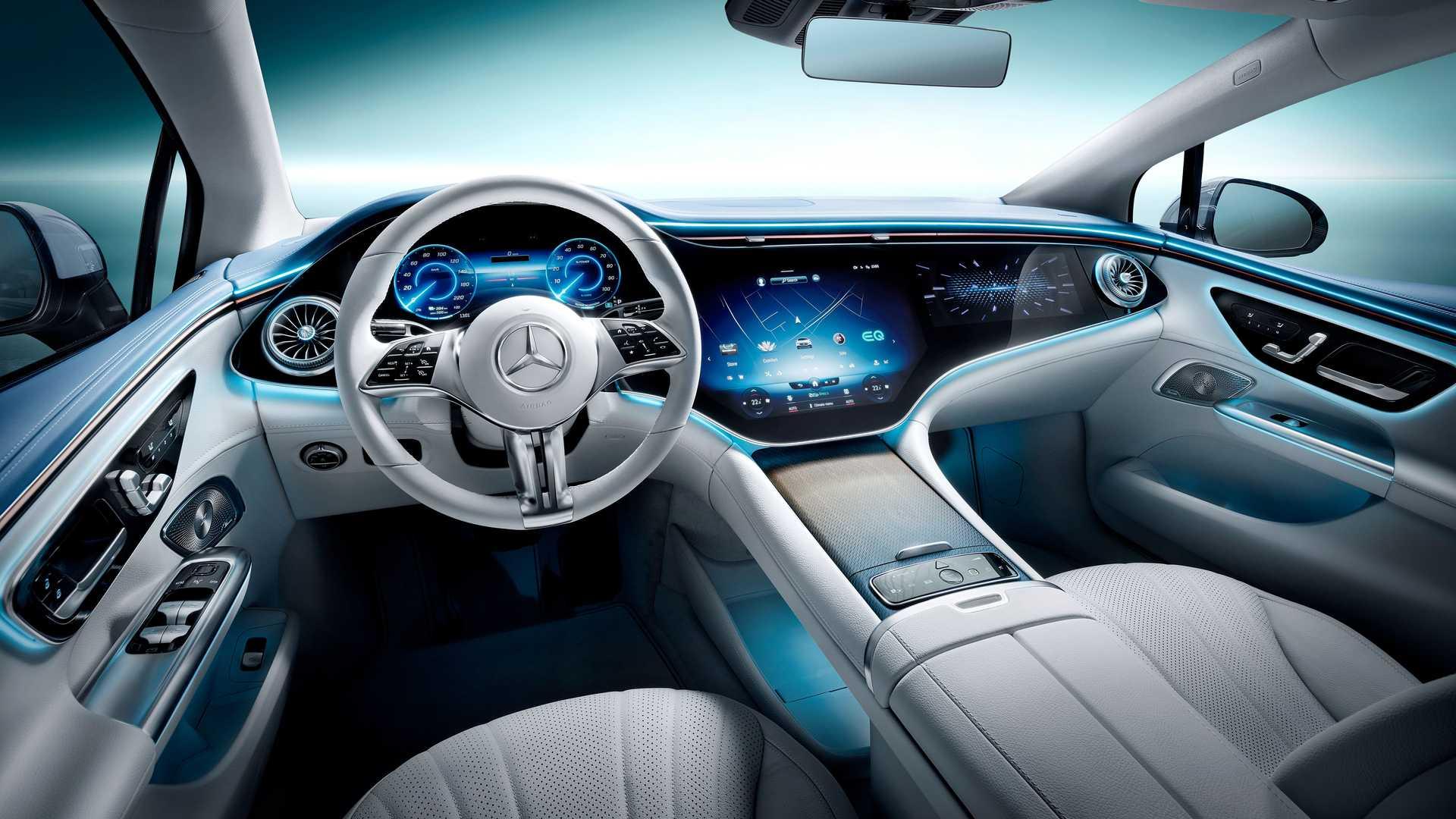 Mercedes Benz EQE  نمای داخلی مرسدس برقی کلاس E