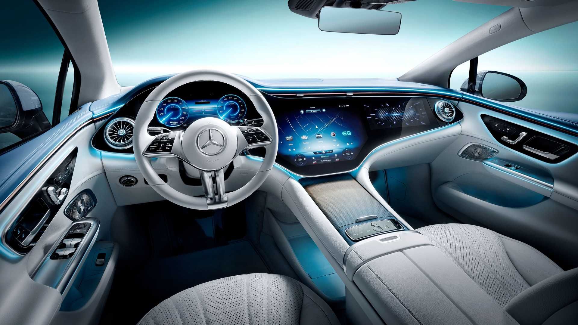 Mercedes Benz EQE  نمای داخلی مرسدس برقی کلاس E