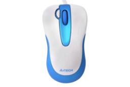 ماوس ای فورتک A4Tech N-60F Mini سفید و آبی