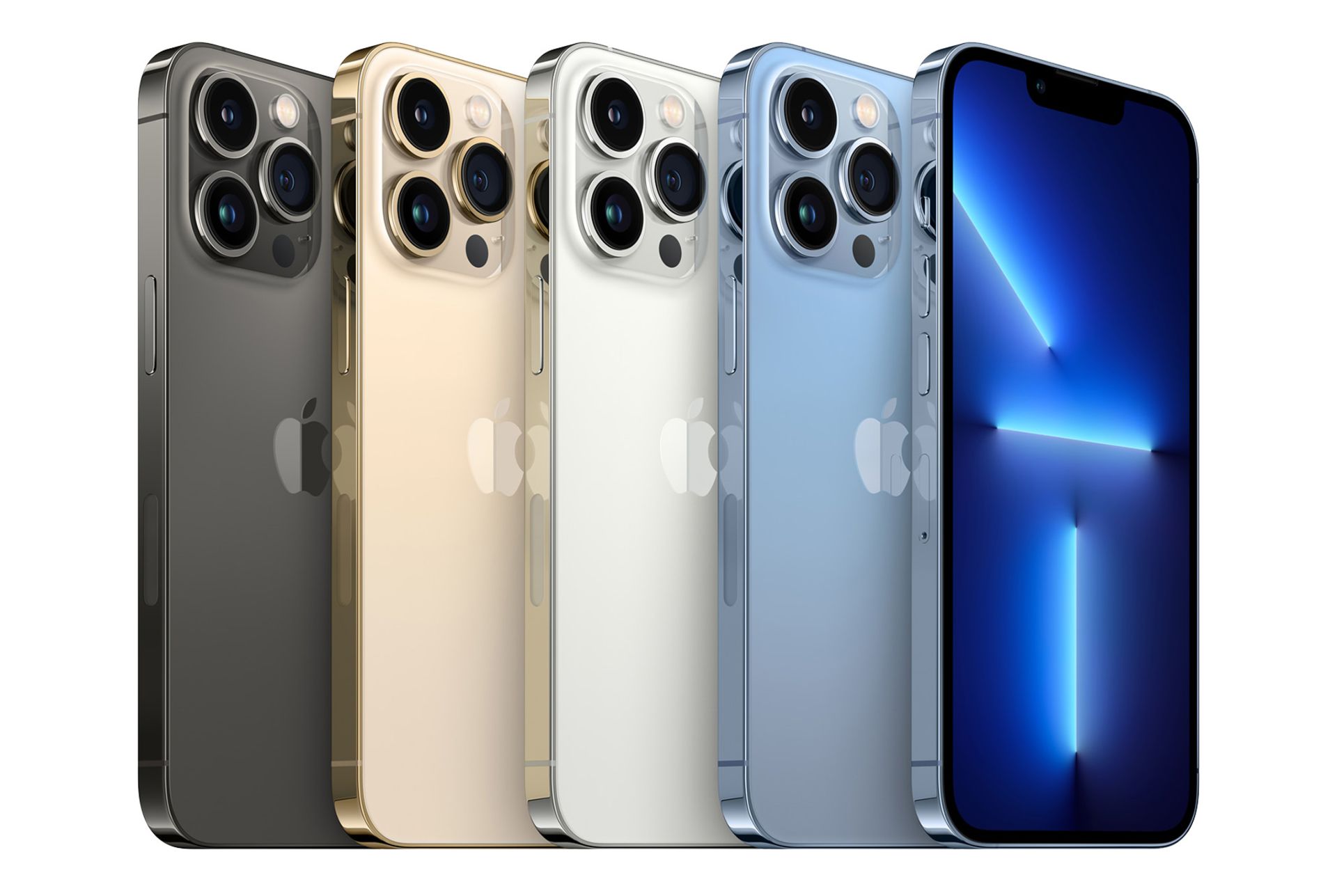 Different colors of Apple iPhone 13 Pro mobile phone / Apple iPhone 13 Pro