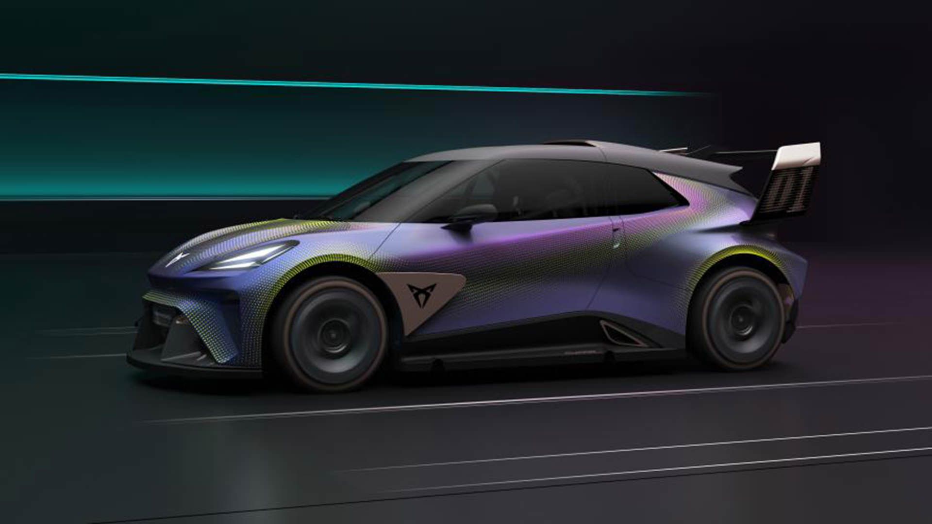 نمای جانبی هاچ بک مفهومی و برقی کوپرا آربن ربل / Cupra UrbanRebel Concept