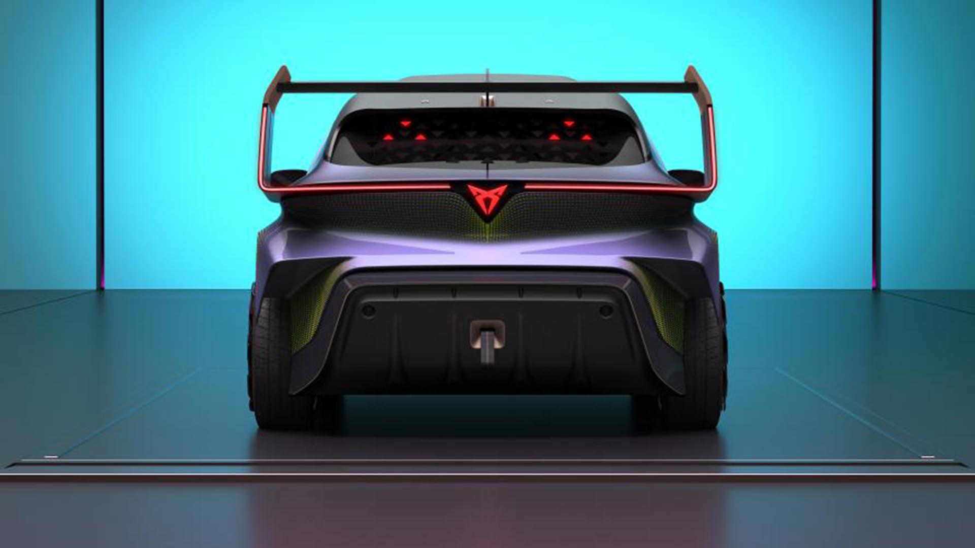 نمای عقب هاچ بک مفهومی و برقی کوپرا آربن ربل / Cupra UrbanRebel Concept