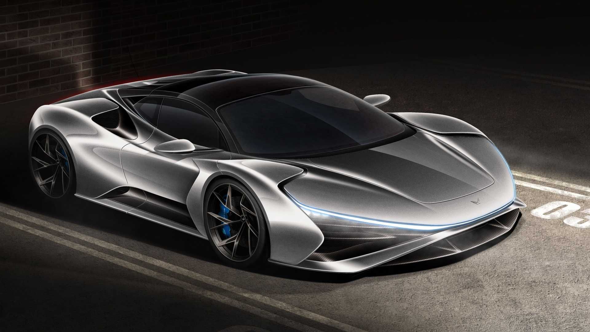 ابرخودرو برقی الکترون تراوا نمای جلو/ Elektron Truva Electric Supercar