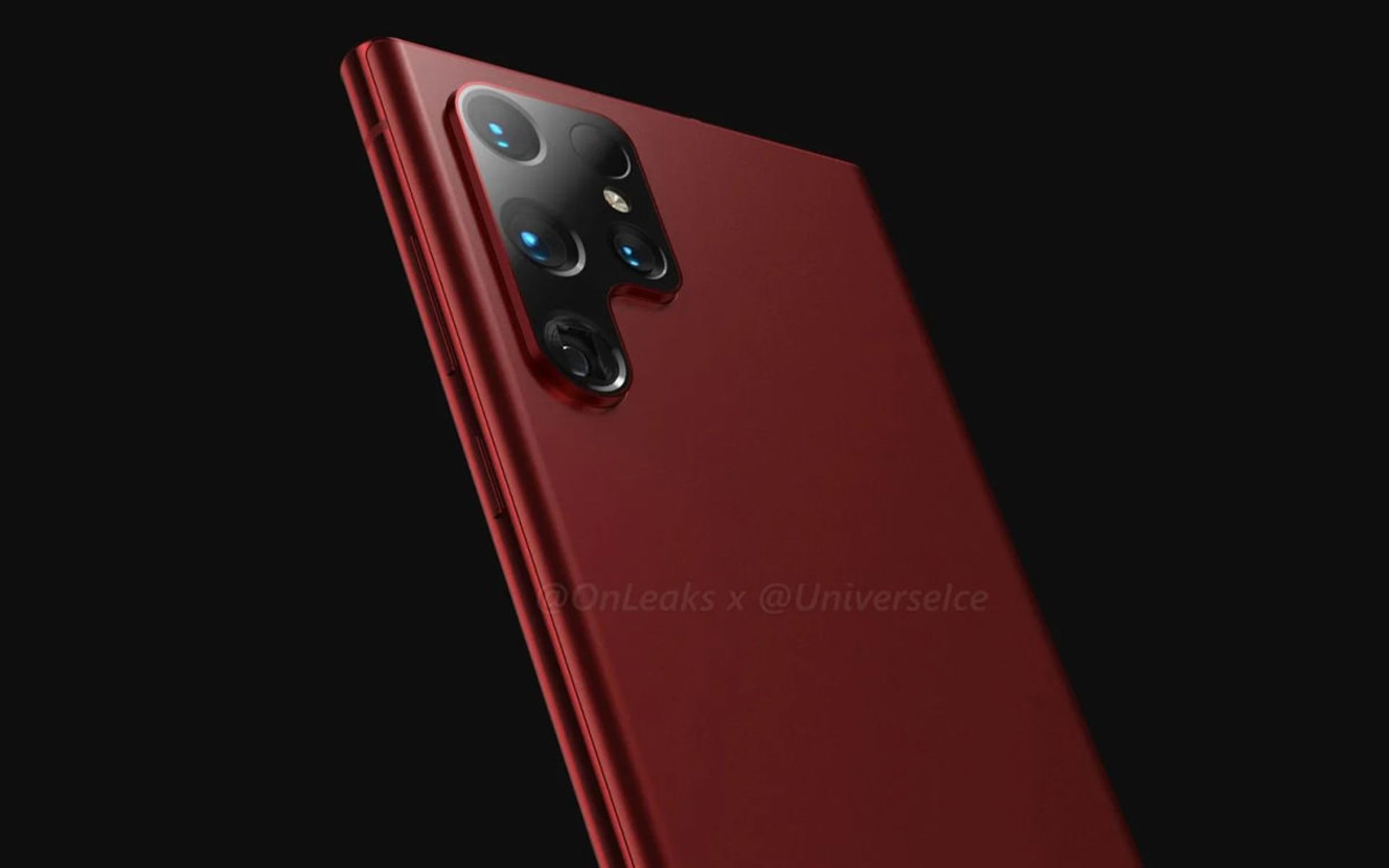 تصویر رندر گلکسی اس ۲۲ اولترا با فریم یک‌دست