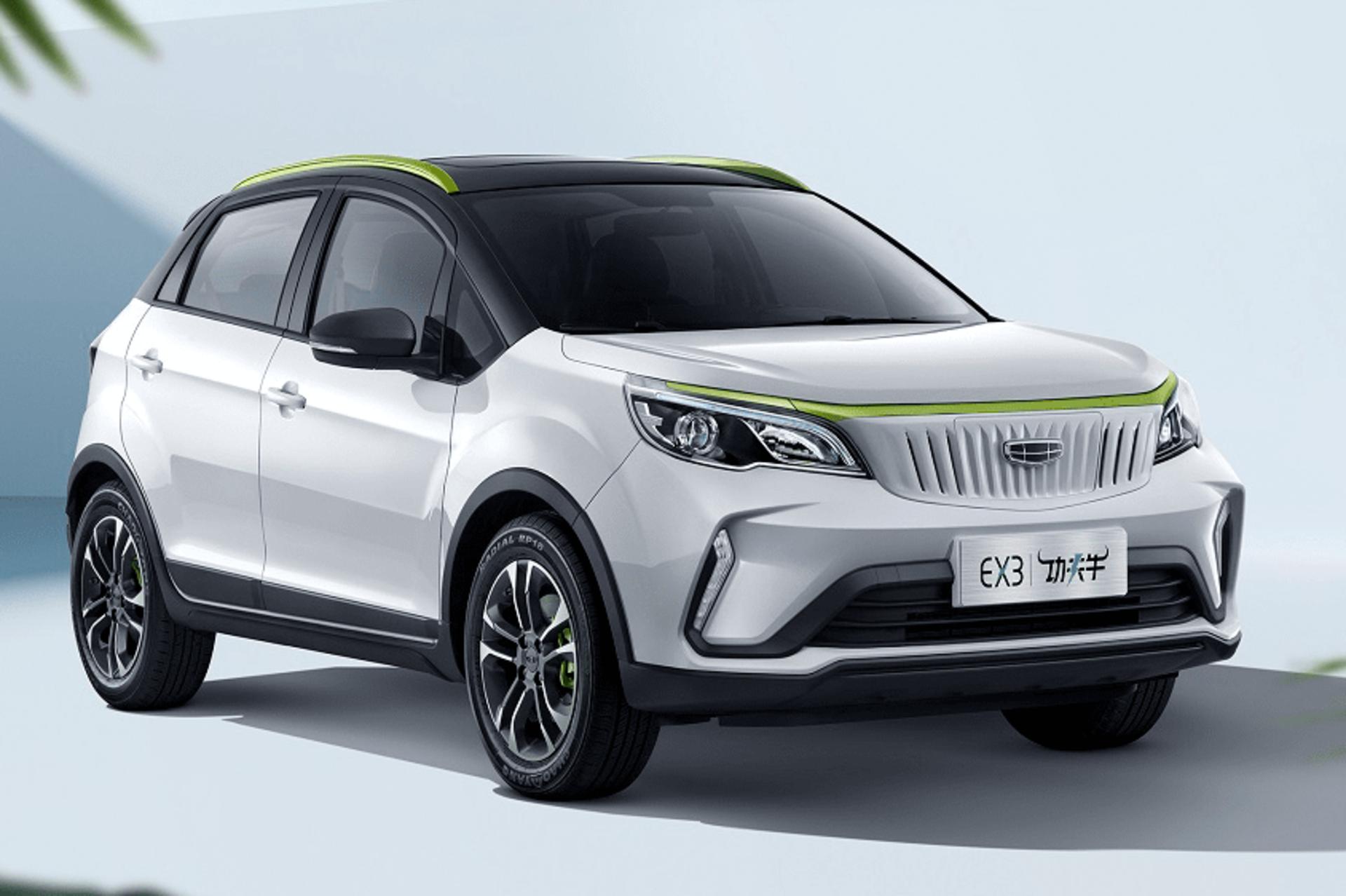 Geely Geometry EX3 نمای جانبی شاسی بلند برقی جیلی ژئومتری 