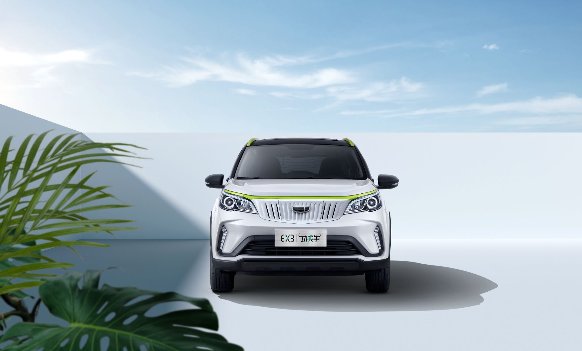 Geely Geometry EX3 نمای مقابل شاسی بلند برقی جیلی ژئومتری 