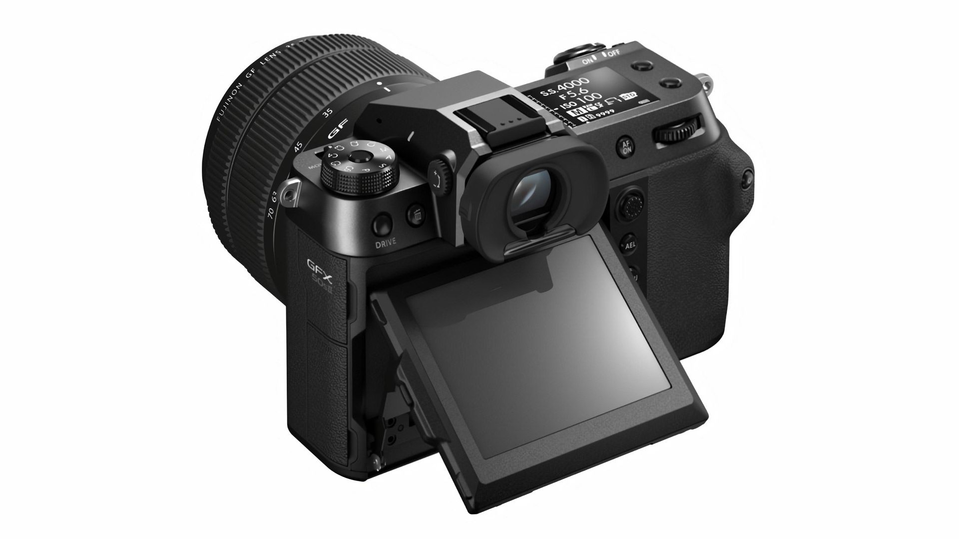 فوجی فیلم gfx50s ii پشت با لنز