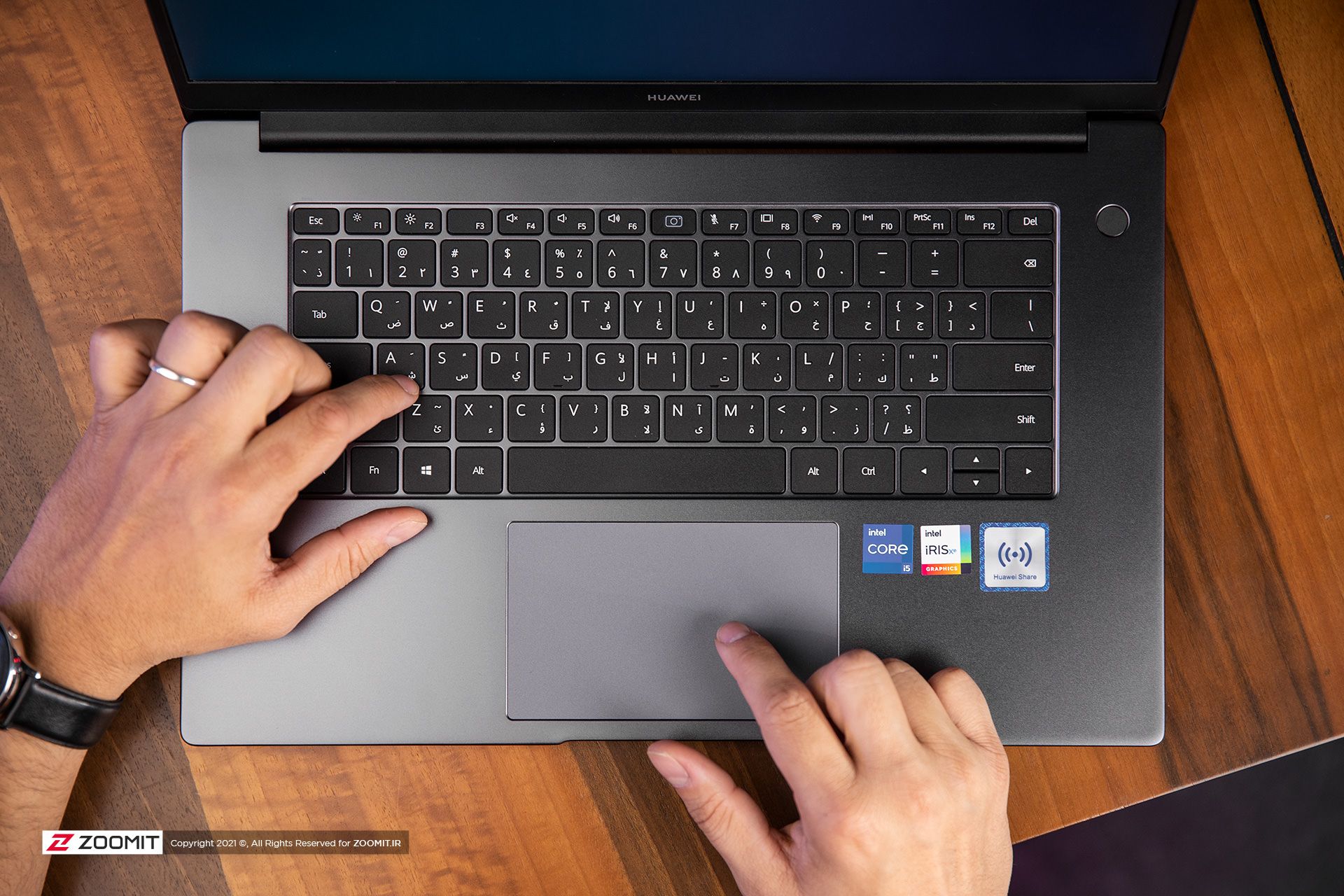 ترک پد لپ‌تاپ هواوی میت بوک D15 مدل 2021