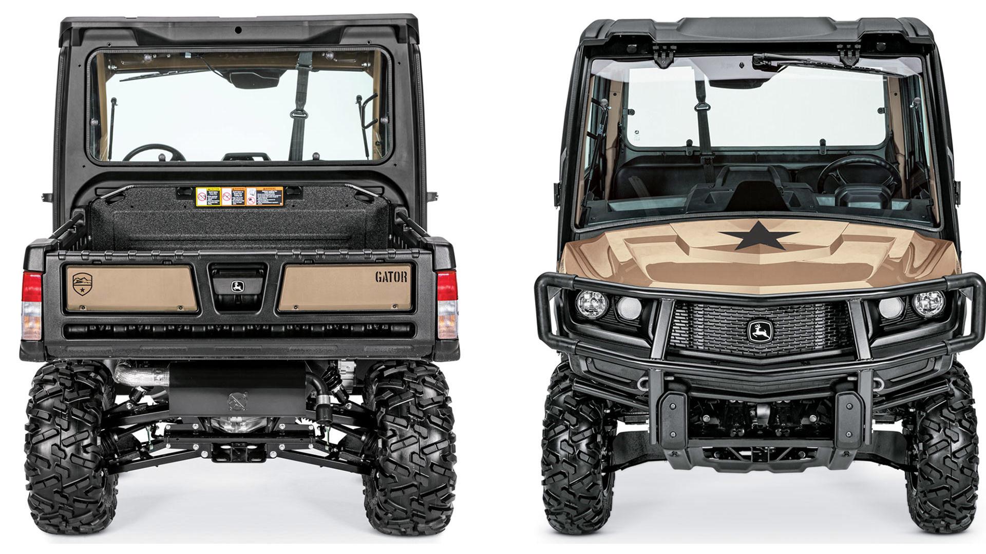 نمای جلو و عقب مینی وانت جان دیر گیتور / John Deere Gator