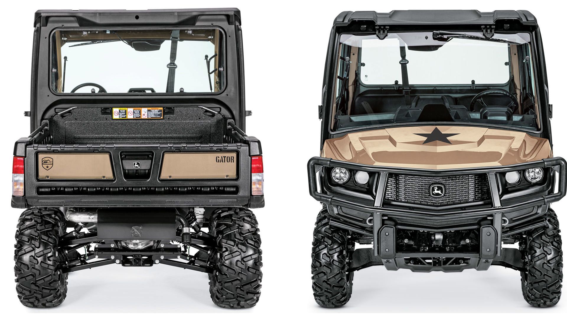 نمای جلو و عقب مینی وانت جان دیر گیتور / John Deere Gator