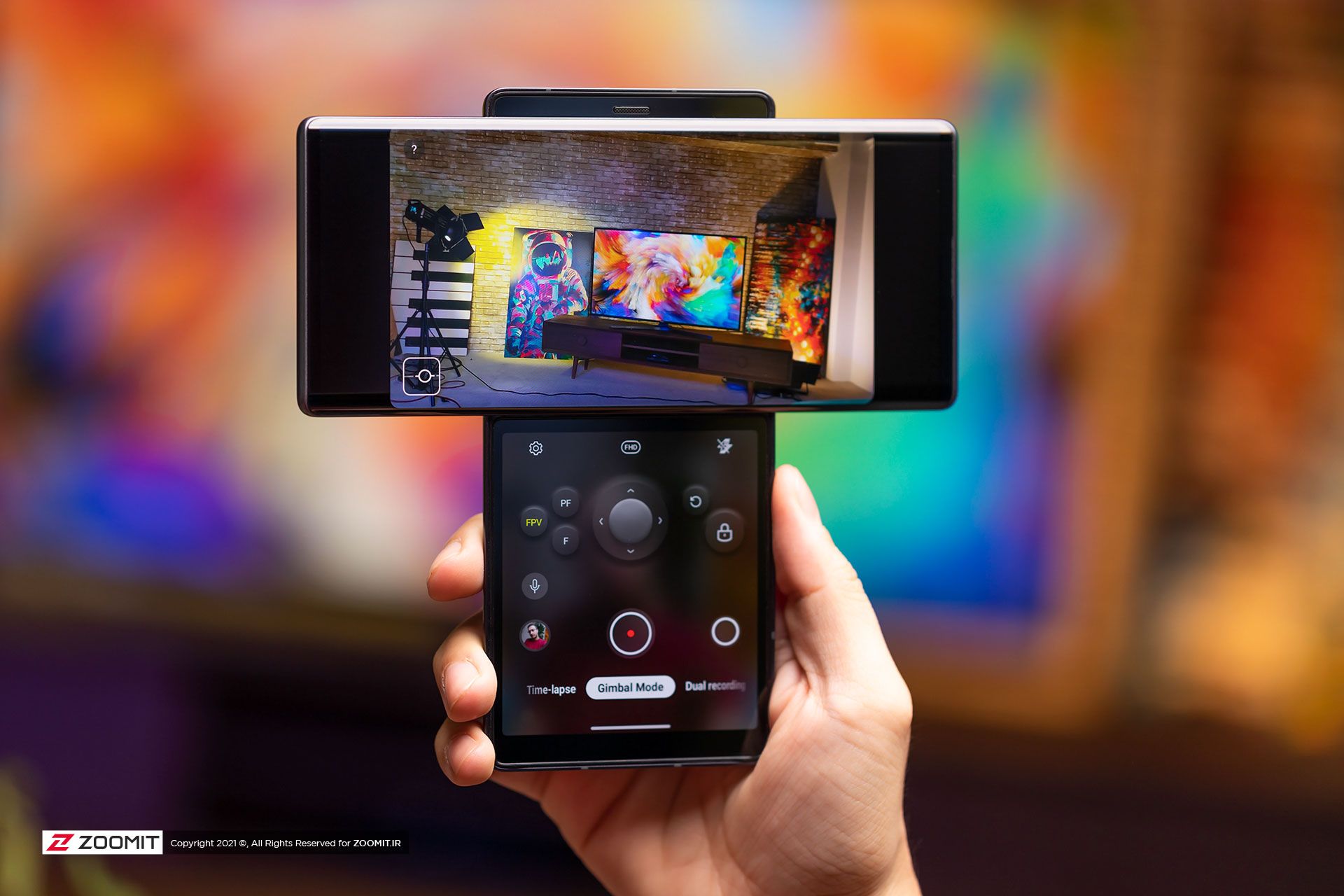 حالت گیمبال ال جی وینگ