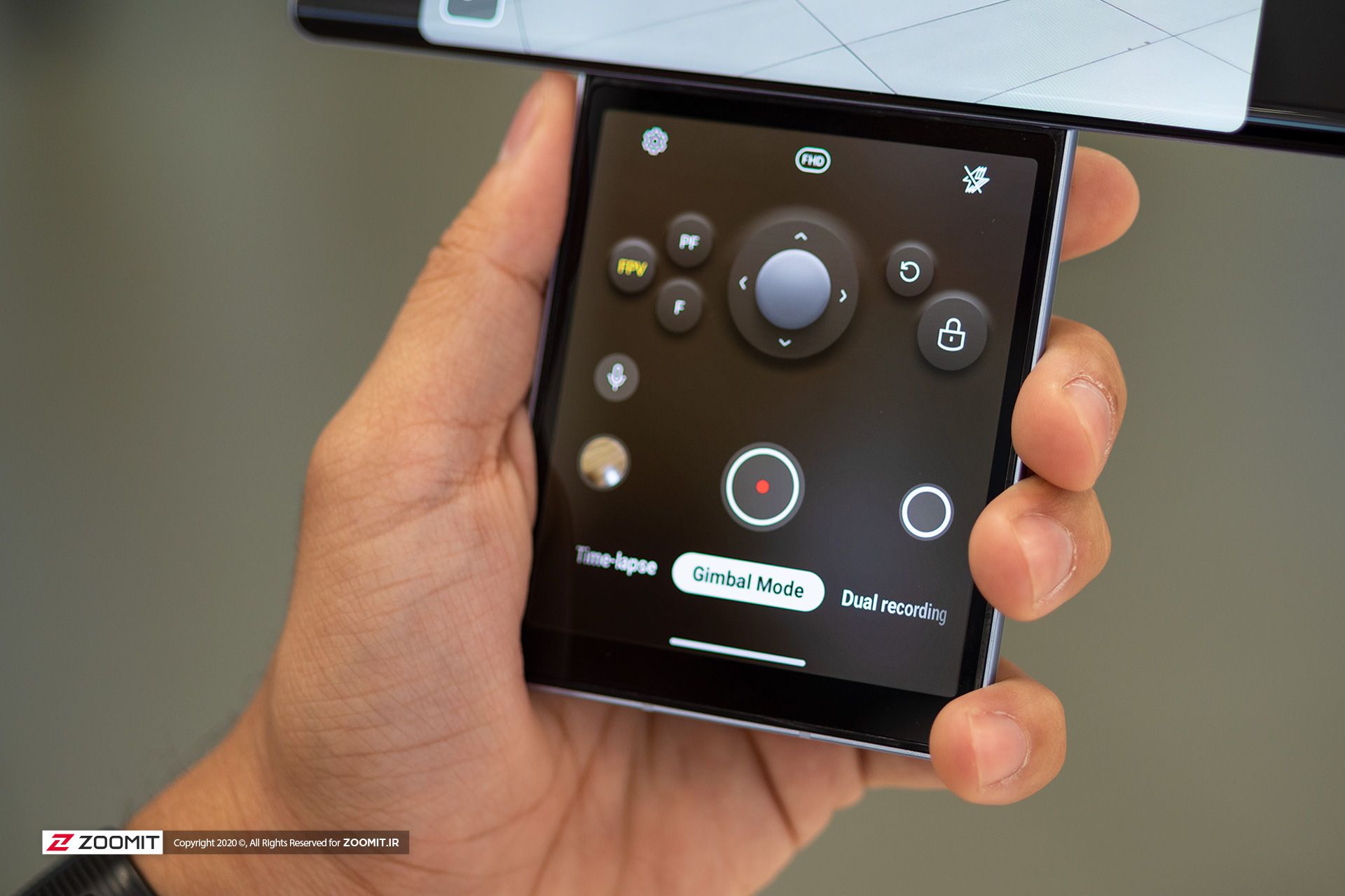 کلیدها در حالت گیمبال ال جی وینگ