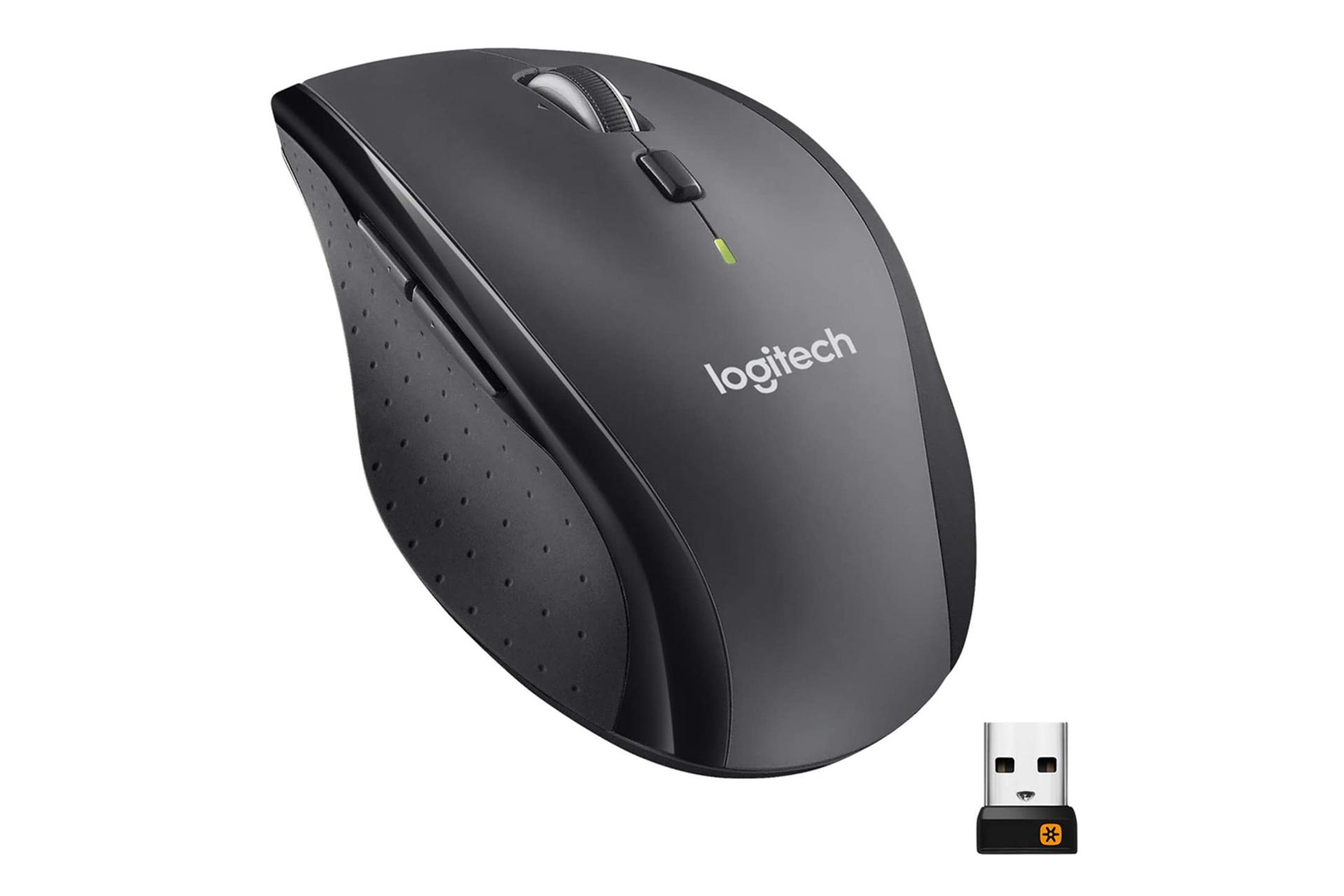 ماوس بی سیم لاجیتک M705 در کنار دانگل