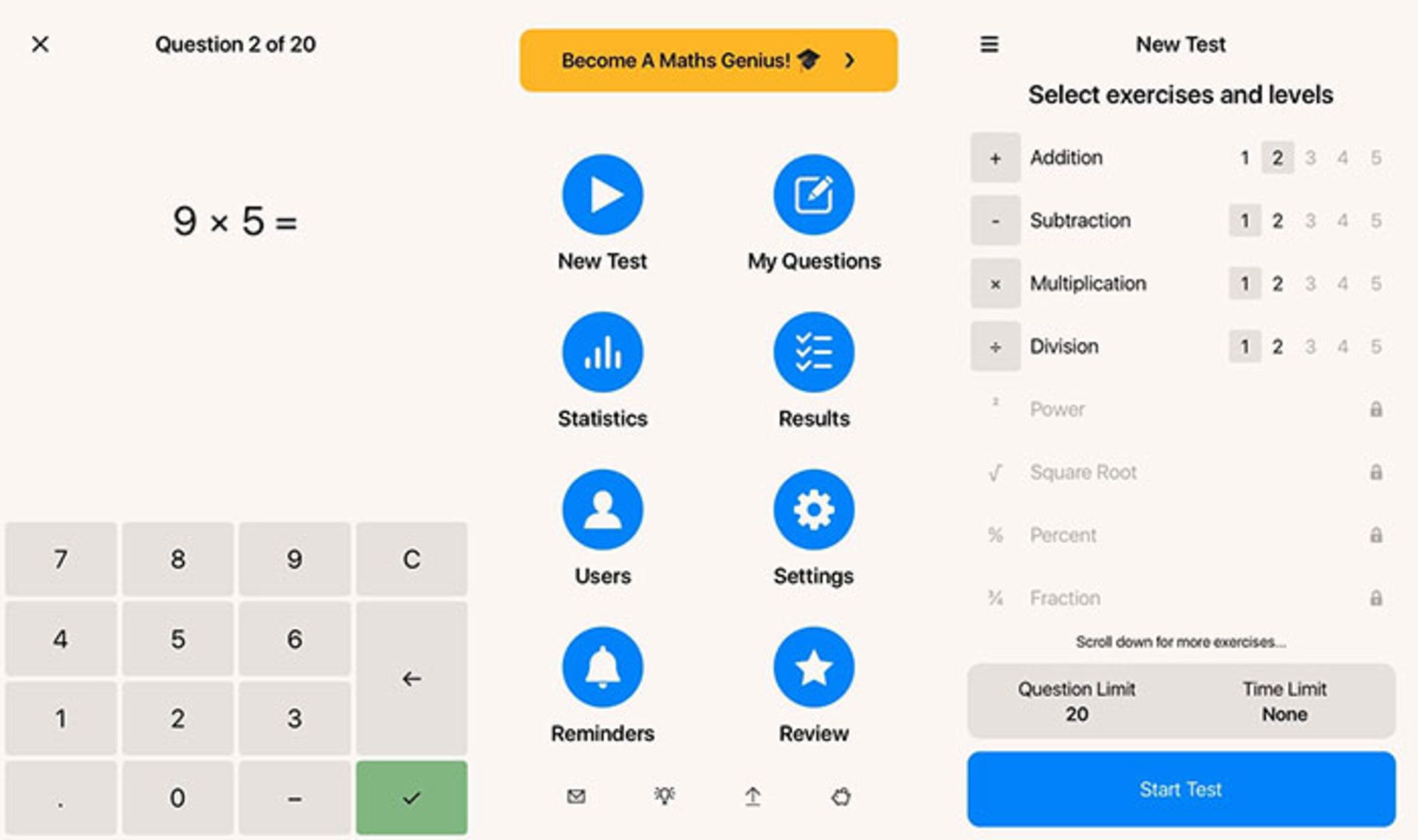 اپلیکیشن mental math