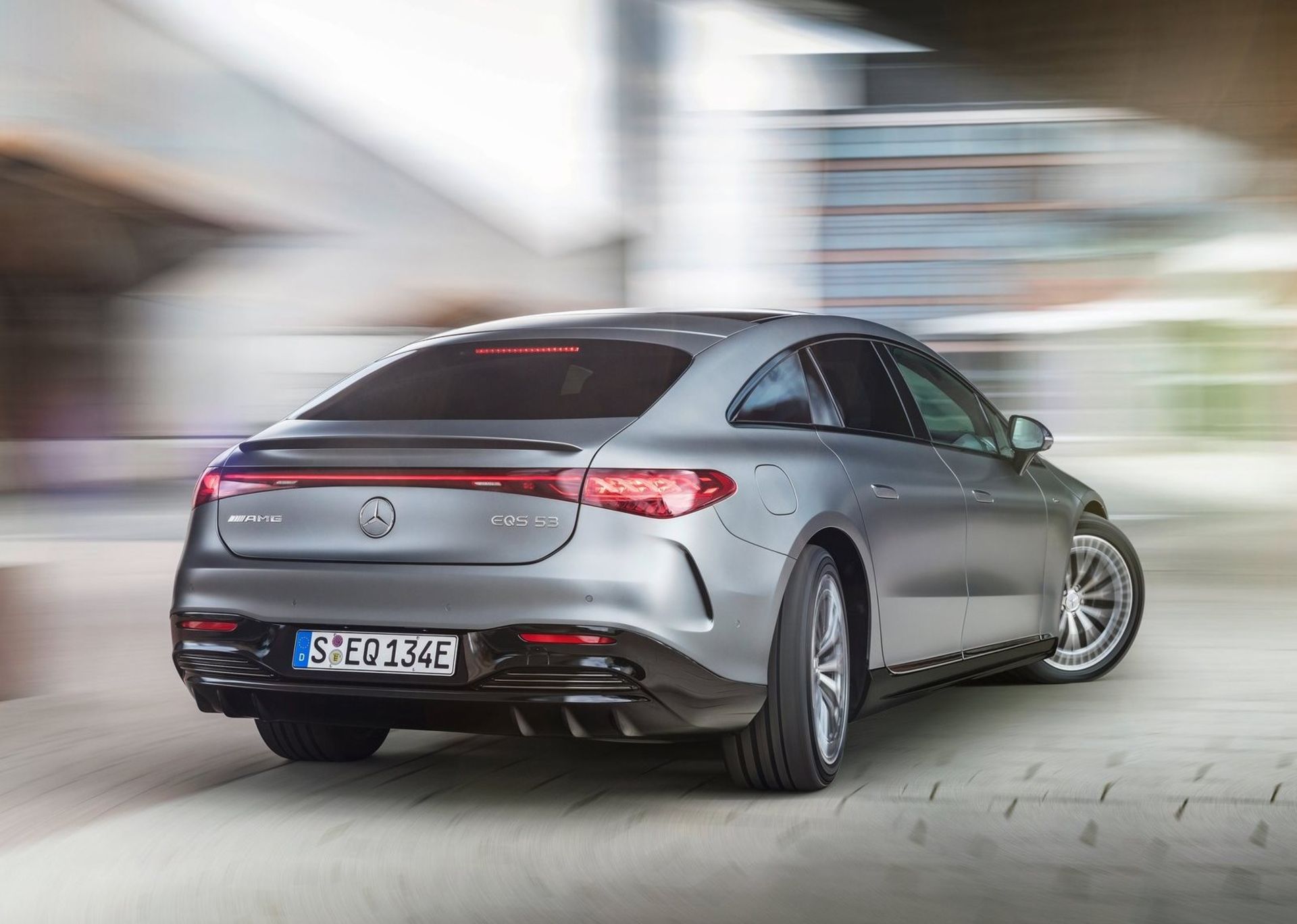 Mercedes AMG EQS 53 نمای پشت مرسدس آام جی برقی