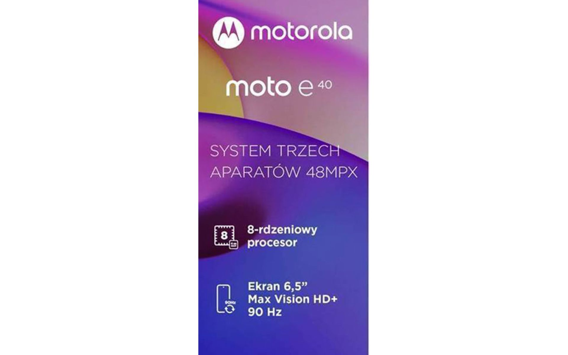 پوستر تبلیغاتی موتو E40