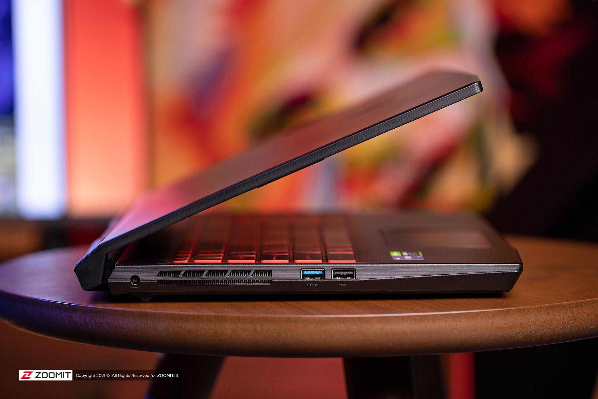 پورت های سمت چپ لپ تاپ MSI Katana GF66 11UE