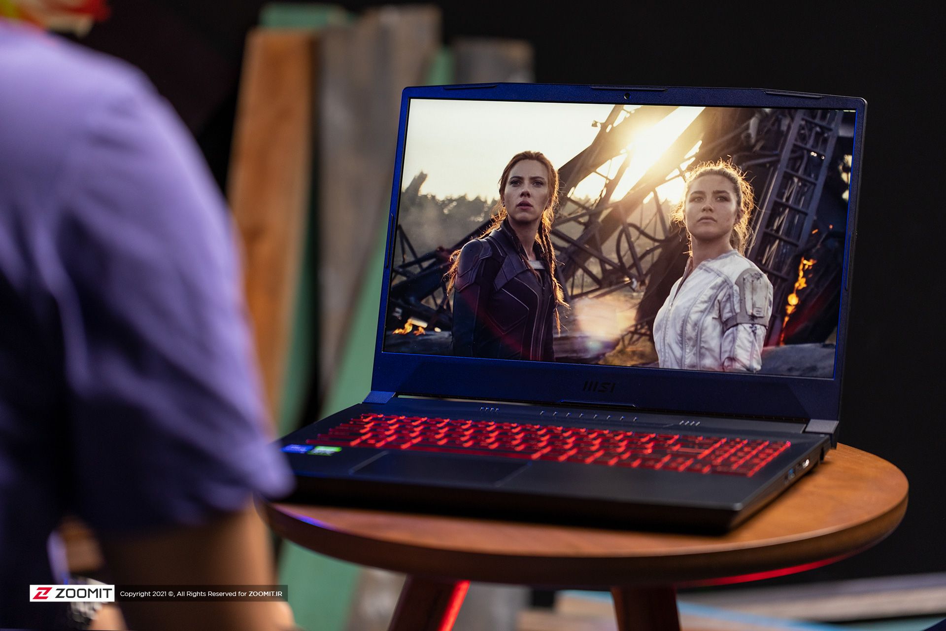 پخش فیلم با لپ تاپ MSI Katana GF66 11UE