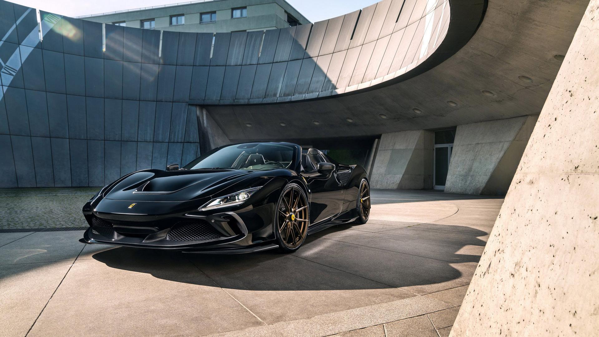 نمای فراری اف 8 اسپایدر نوویتک / Novitec Ferrari F8 Spider سیاه رنگ