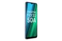 نمای چپ پنل جلو گوشی موبایل ریلمی نارزو 50 ای / Realme Narzo 50A آبی