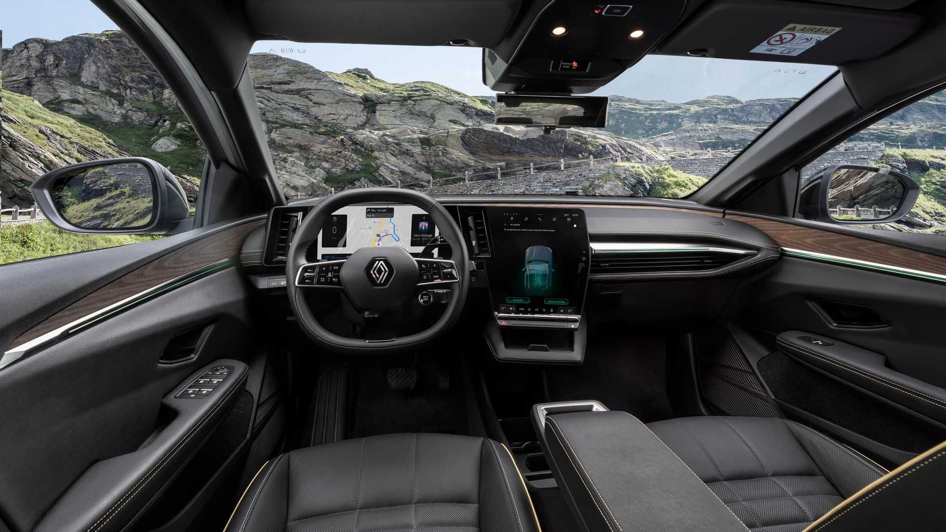 Renault Megane E-Tech  نمای کابین رنو مگان برقی 2022