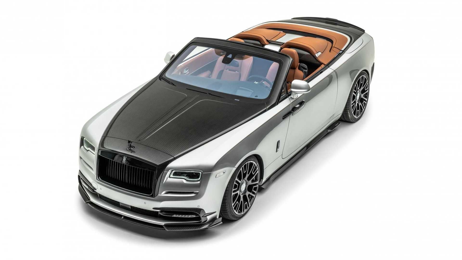 Rolls-Royce Dawn Silver Bullet Mansory نمای بالا رولزرویس داون سیلور بولت