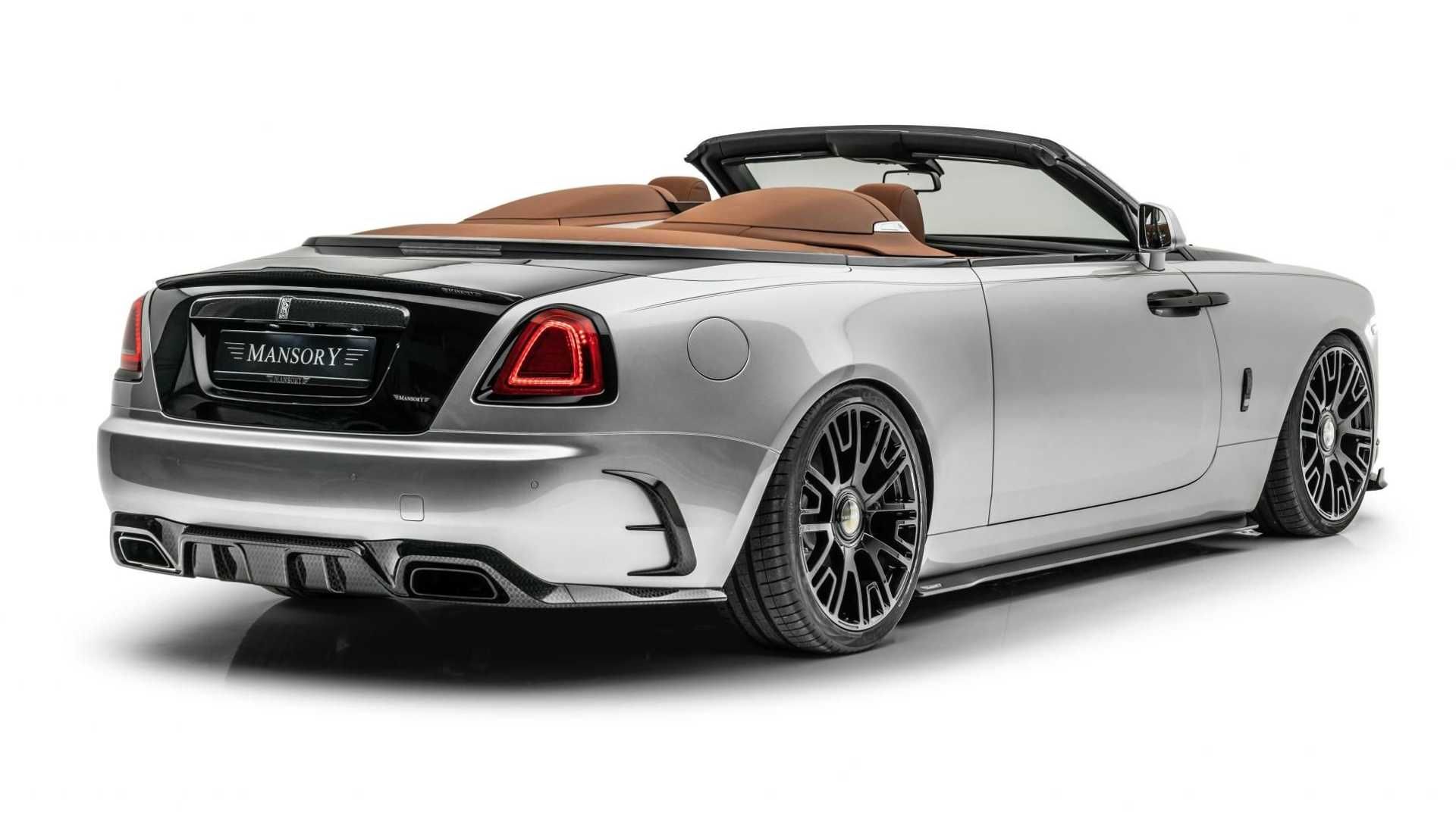 Rolls-Royce Dawn Silver Bullet Mansory نمای عقب رولزرویس داون سیلور بولت