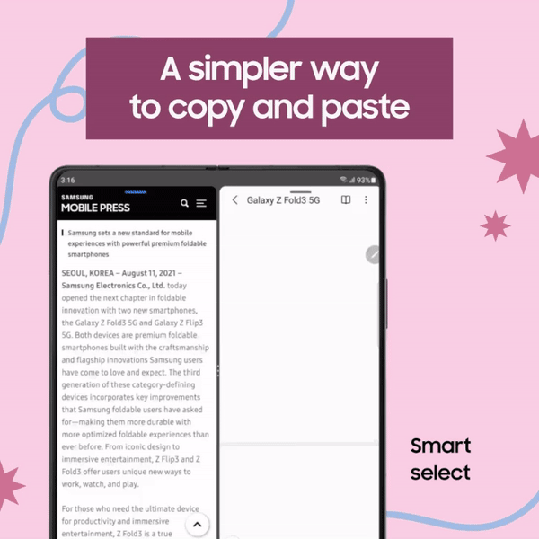 قابلیت قلم هوشمند گلکسی زد فولد ۳