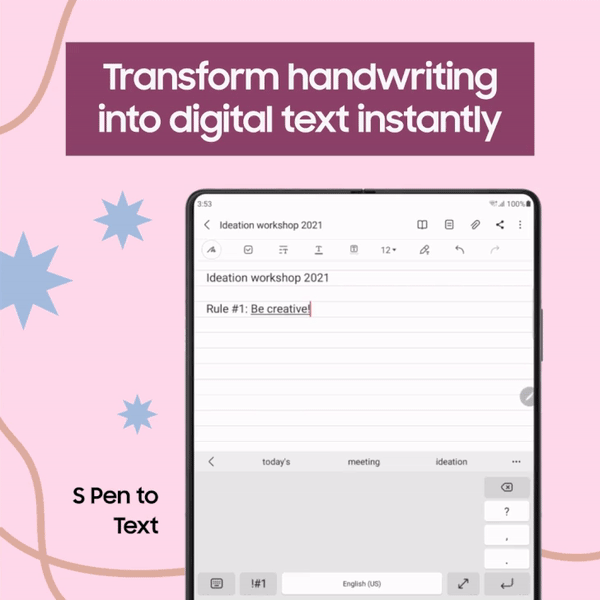 قابلیت قلم هوشمند گلکسی زد فولد ۳