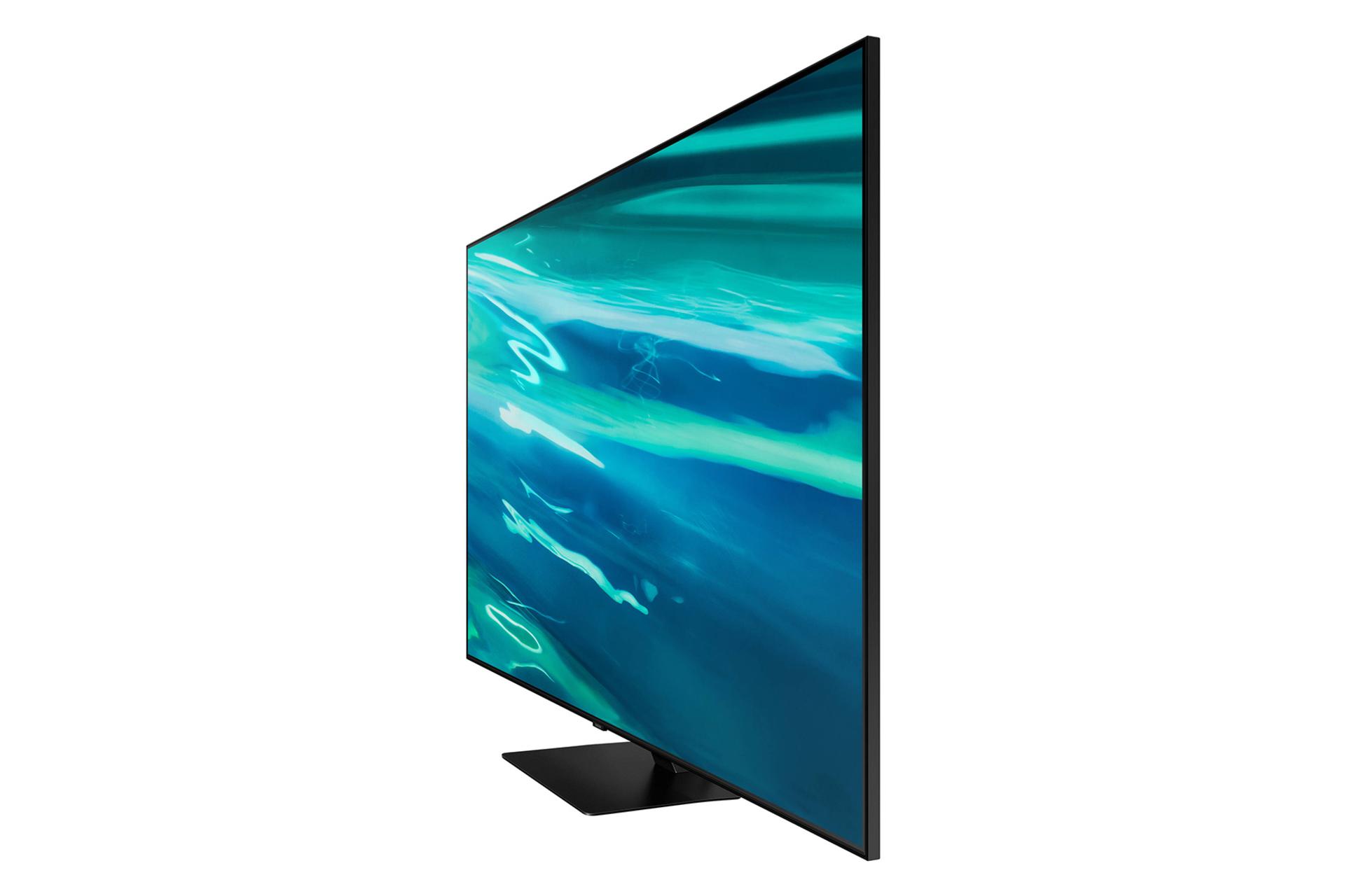 نمای نیمرخ راست تلویزیون QLED سامسونگ Q80A