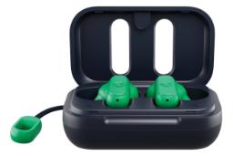 نمای روبرو ایرباد بی سیم اسکال کندی Skullcandy Dime سبز