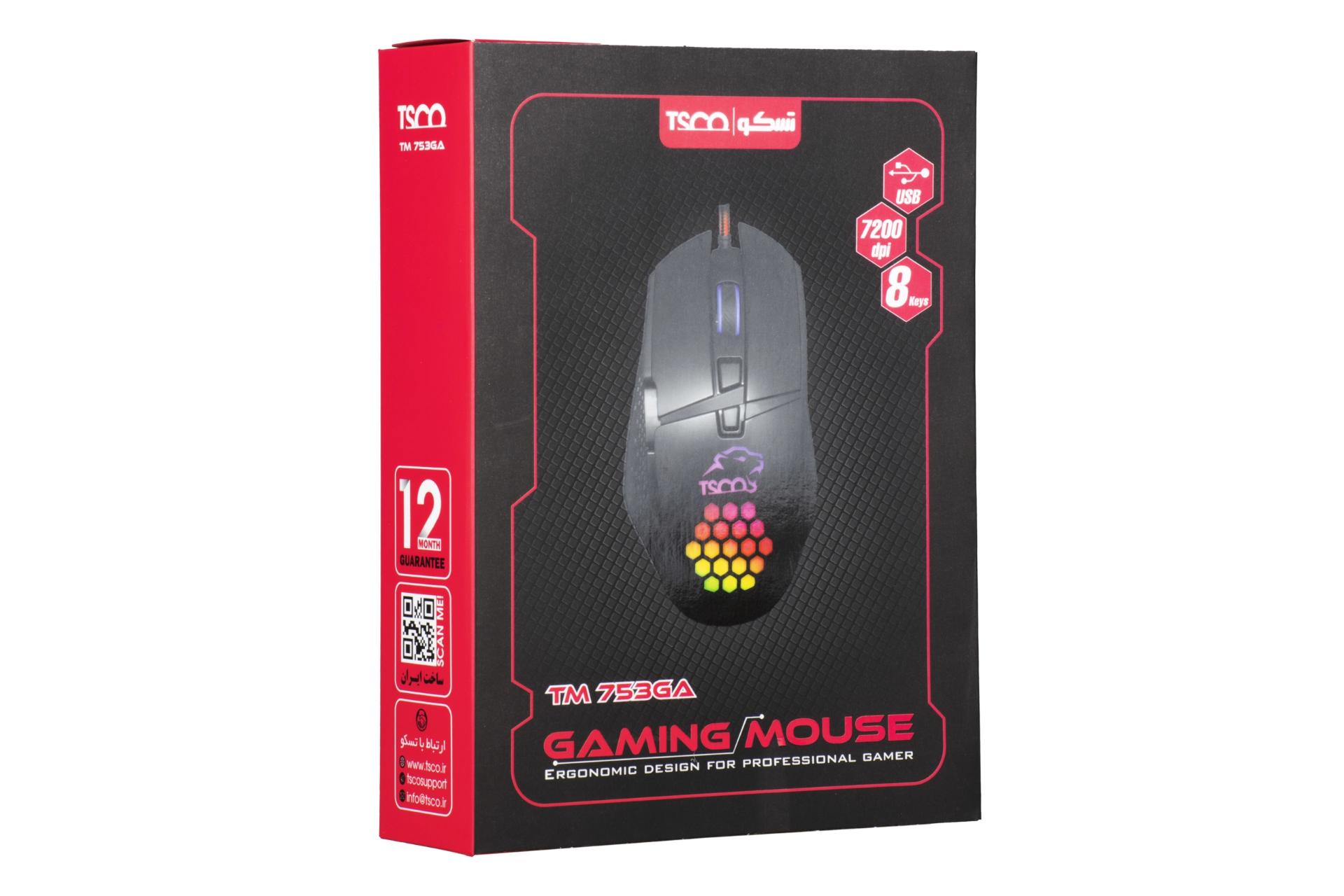 جعبه ماوس گیمینگ تسکو Tsco TM 753GA