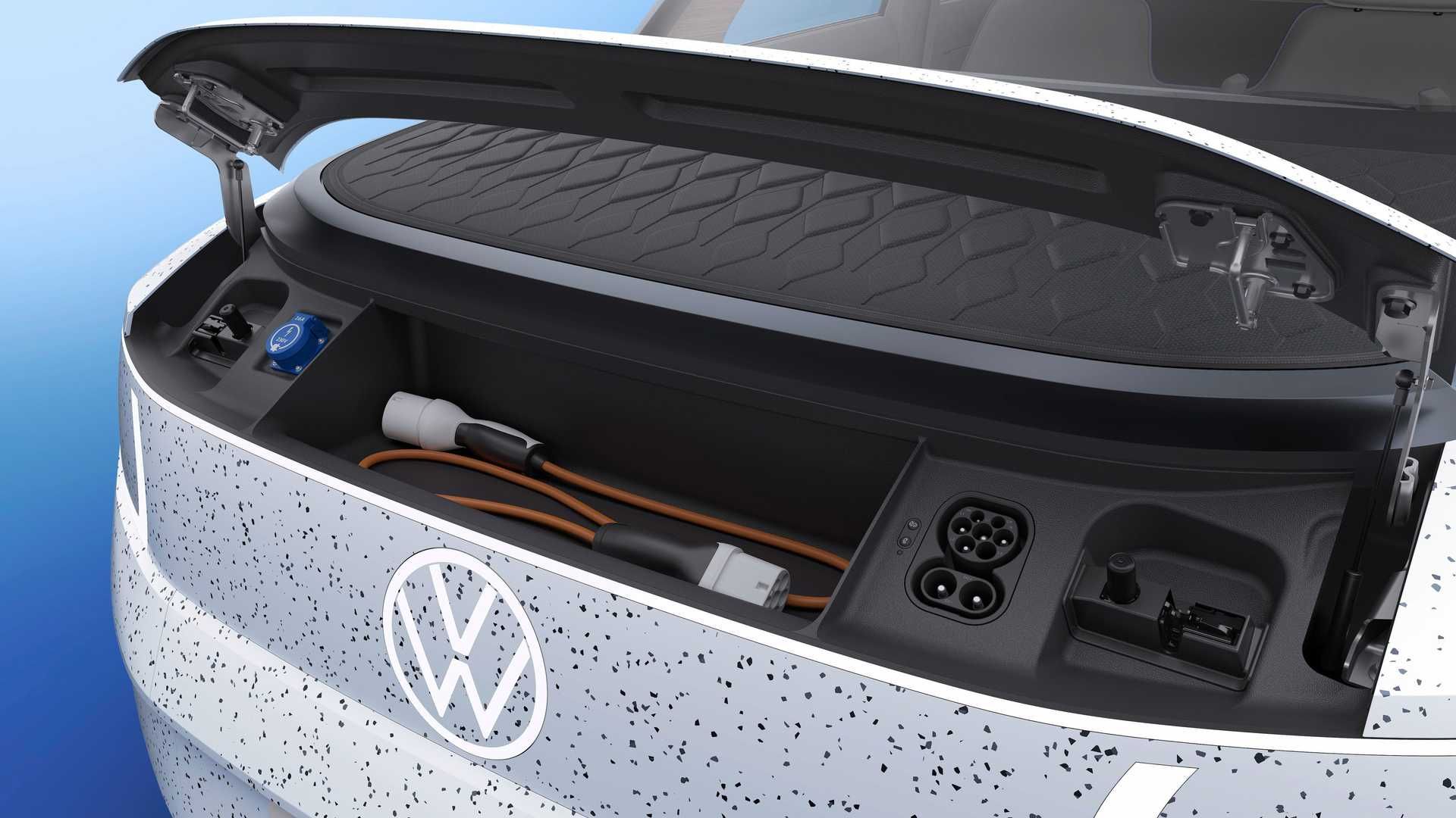 VW ID. Life Concept / فضای ذخیره‌سازی کابل شارژ طرح مفهومی فولکس واگن آی دی لایف