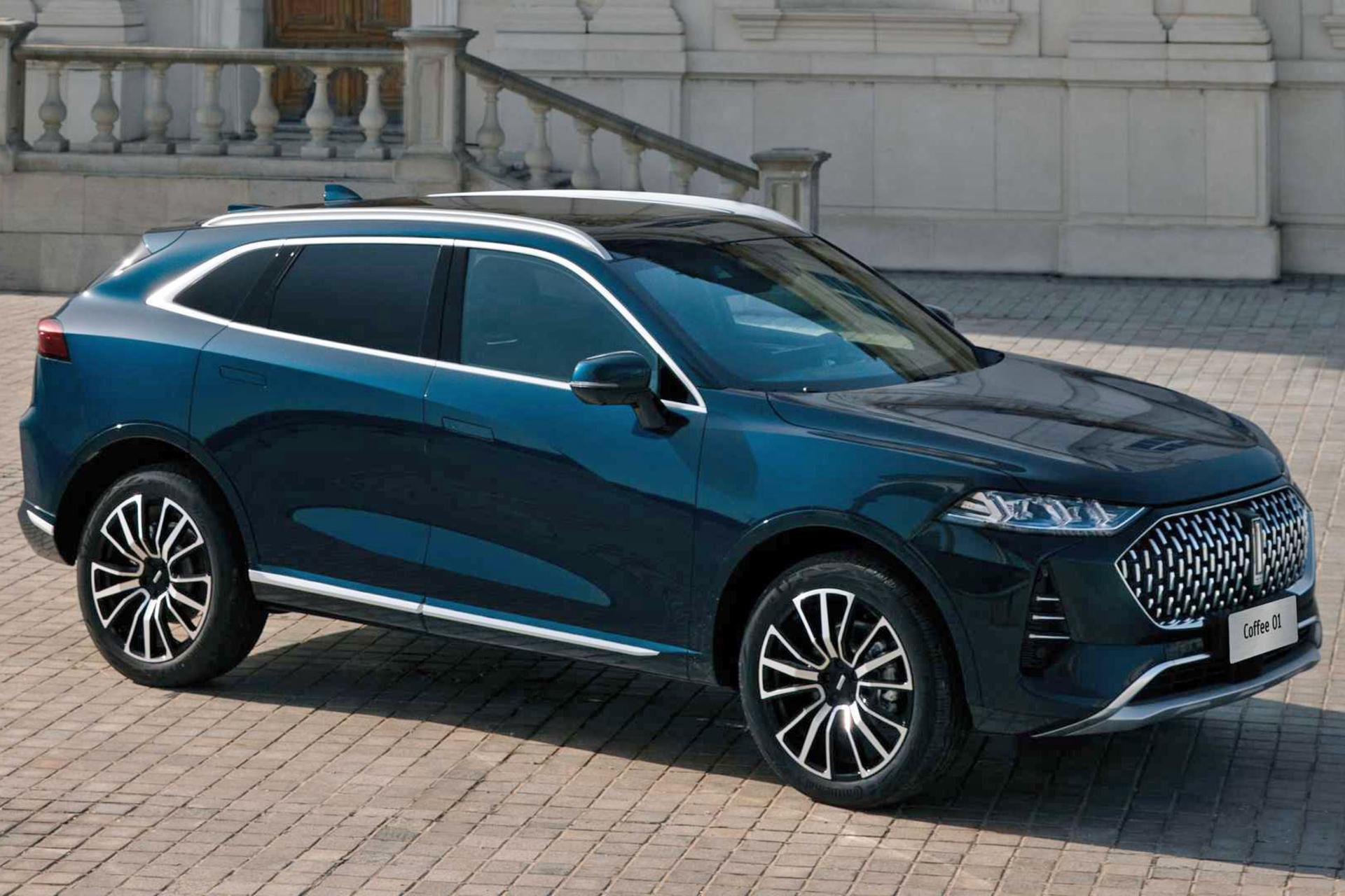 great wall PHEV SUV coffee 01  نمای بالا  شاسی بلند پلاگین هیبرید چینی
