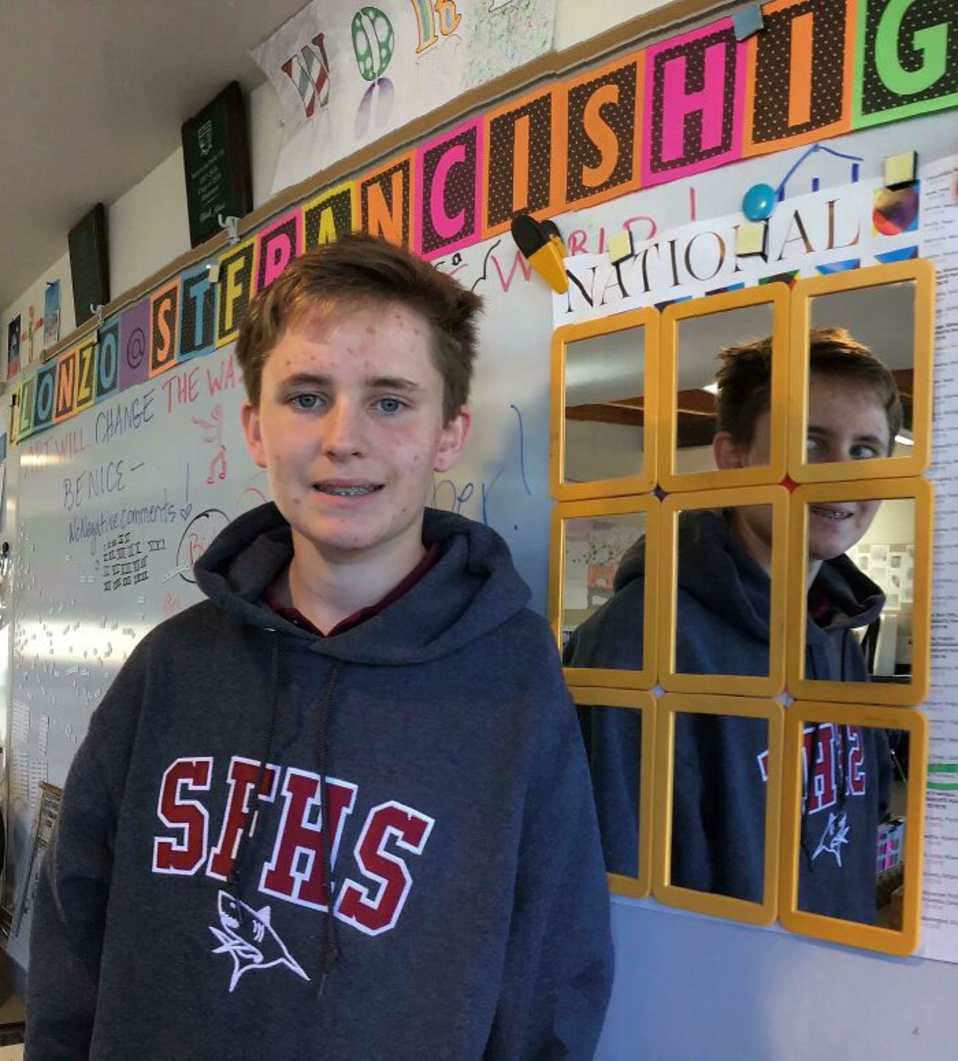 بازتاب ترسناک سوژه روی آینه