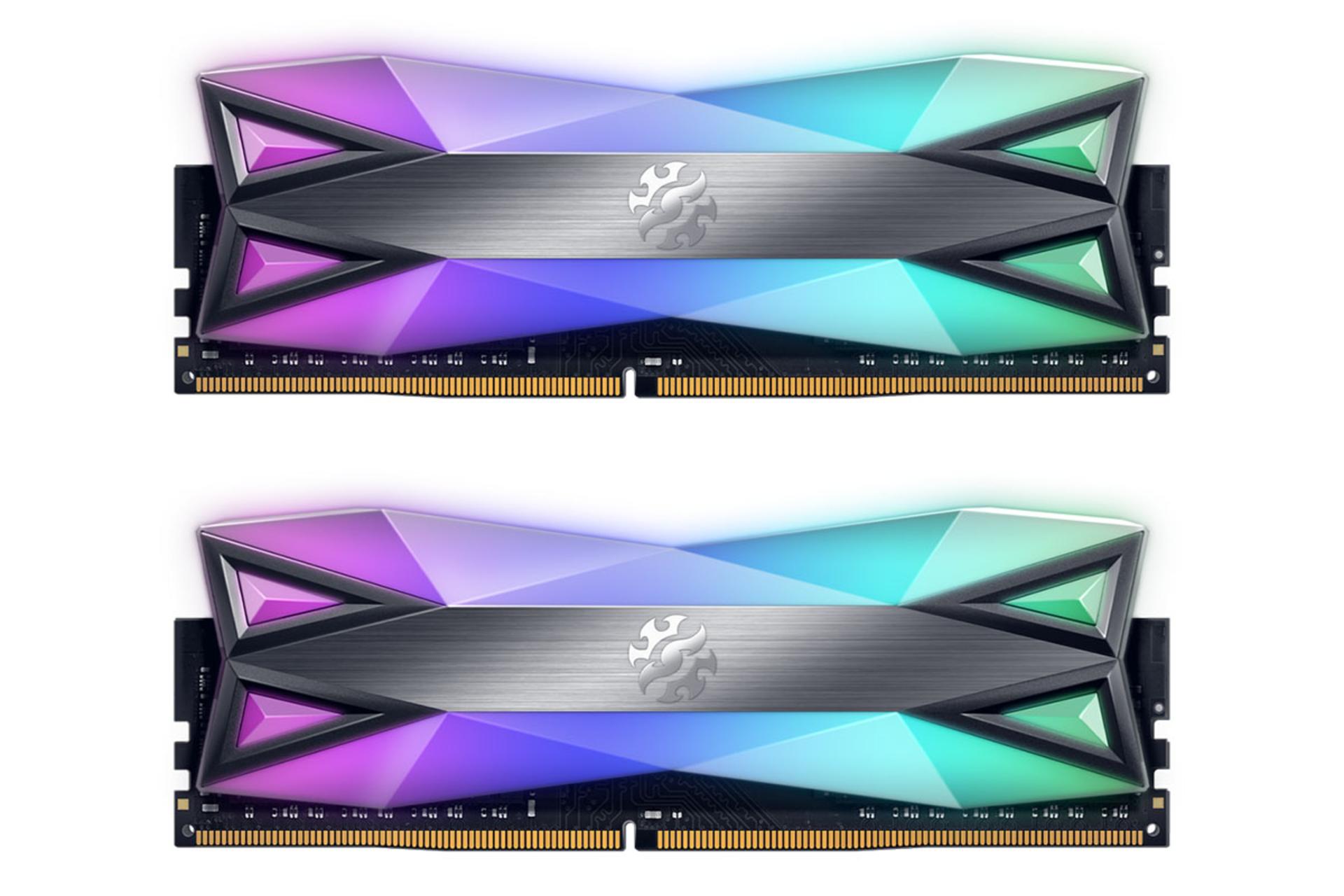 ای دیتا XPG SPECTRIX D60G ظرفیت 16 گیگابایت (2x8) از نوع DDR4-3200 نمای جلو2